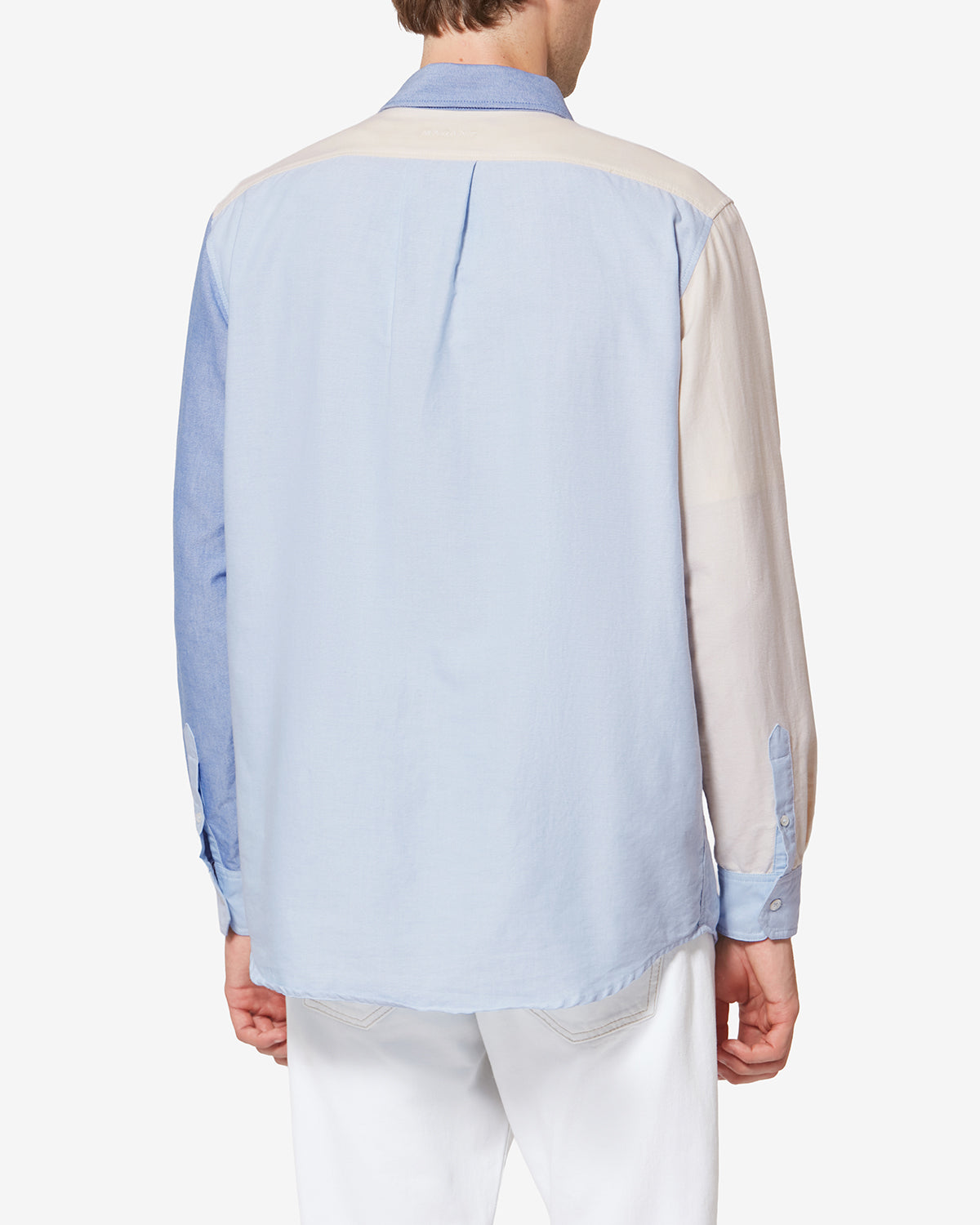 Camisa de patchwork nathael en algodón oxford - Multicolor - Man - 4