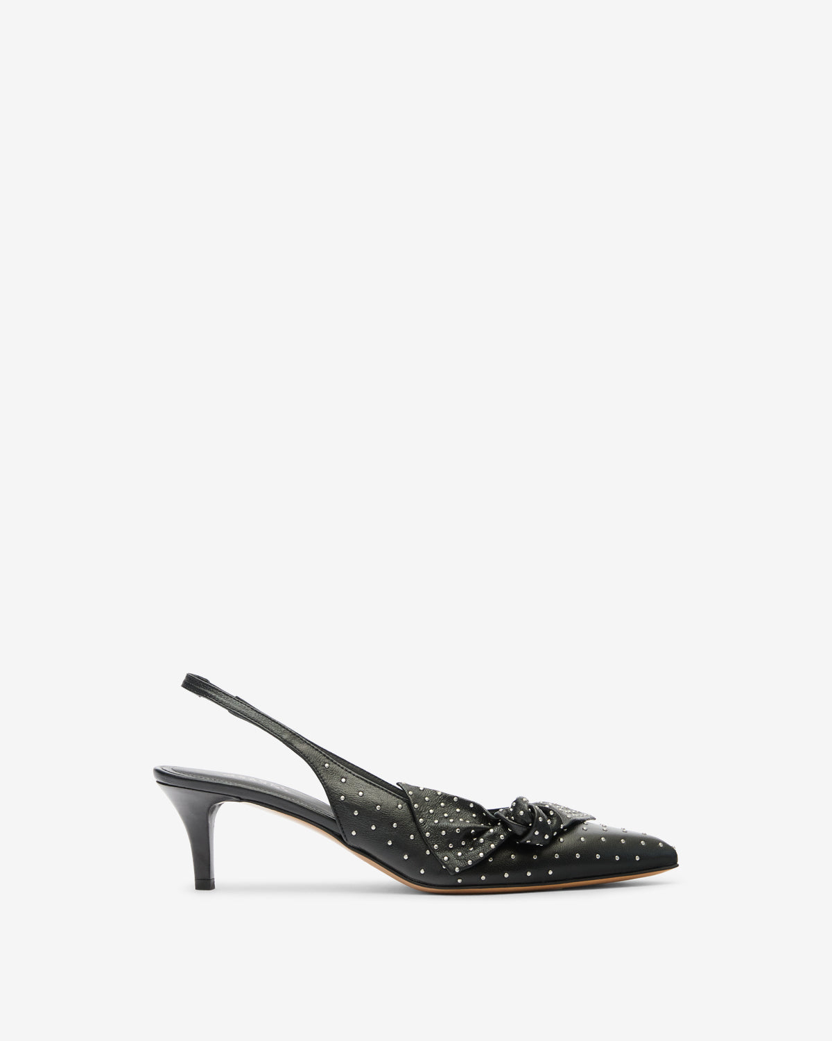 Palmo leather pumps - Black and silver - Woman - 1