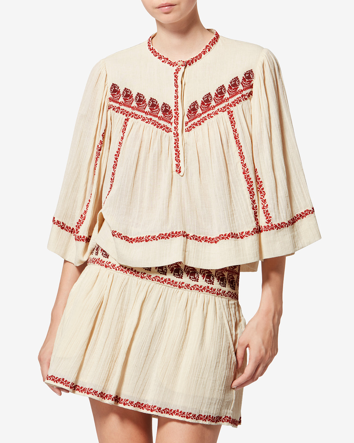 ISABEL MARANT ETOILE 刺繍 ブラウス シャツ ISABEL MARANT（イザベルマラン）の「ISABEL MARANT ETOILE TREYA