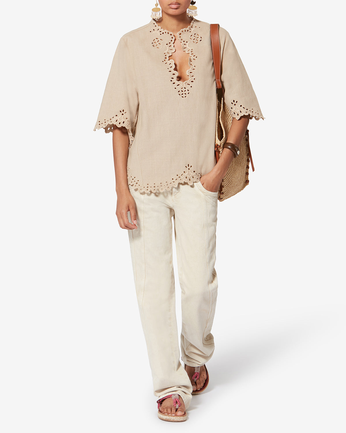 SHANA TOP Woman sahara | ISABEL MARANT Official online store