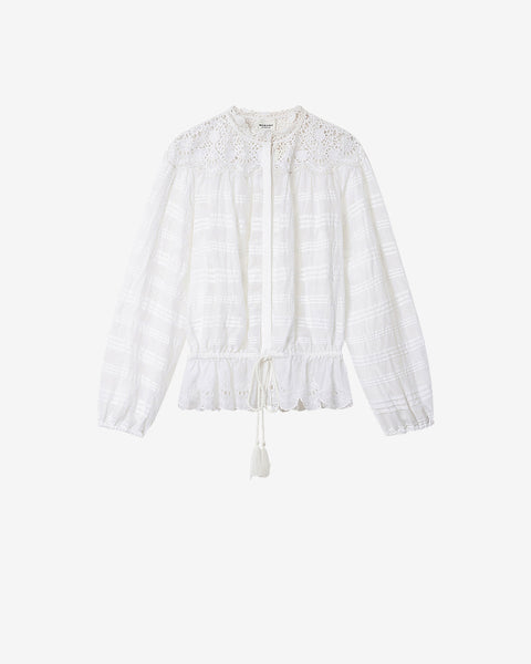 POLLY TOP Woman white | ISABEL MARANT Official online store