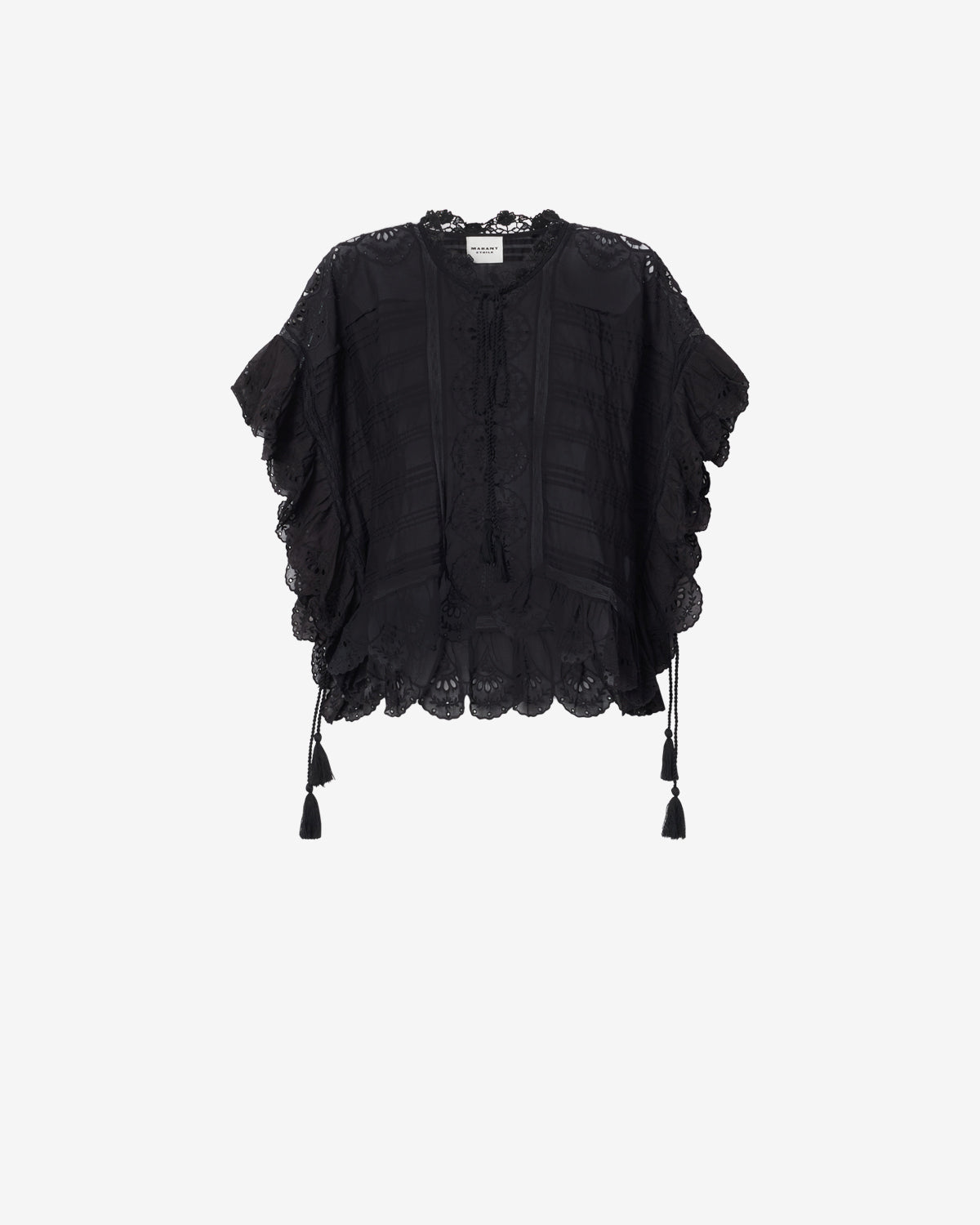 PAYTON TOP Woman black | ISABEL MARANT Official online store