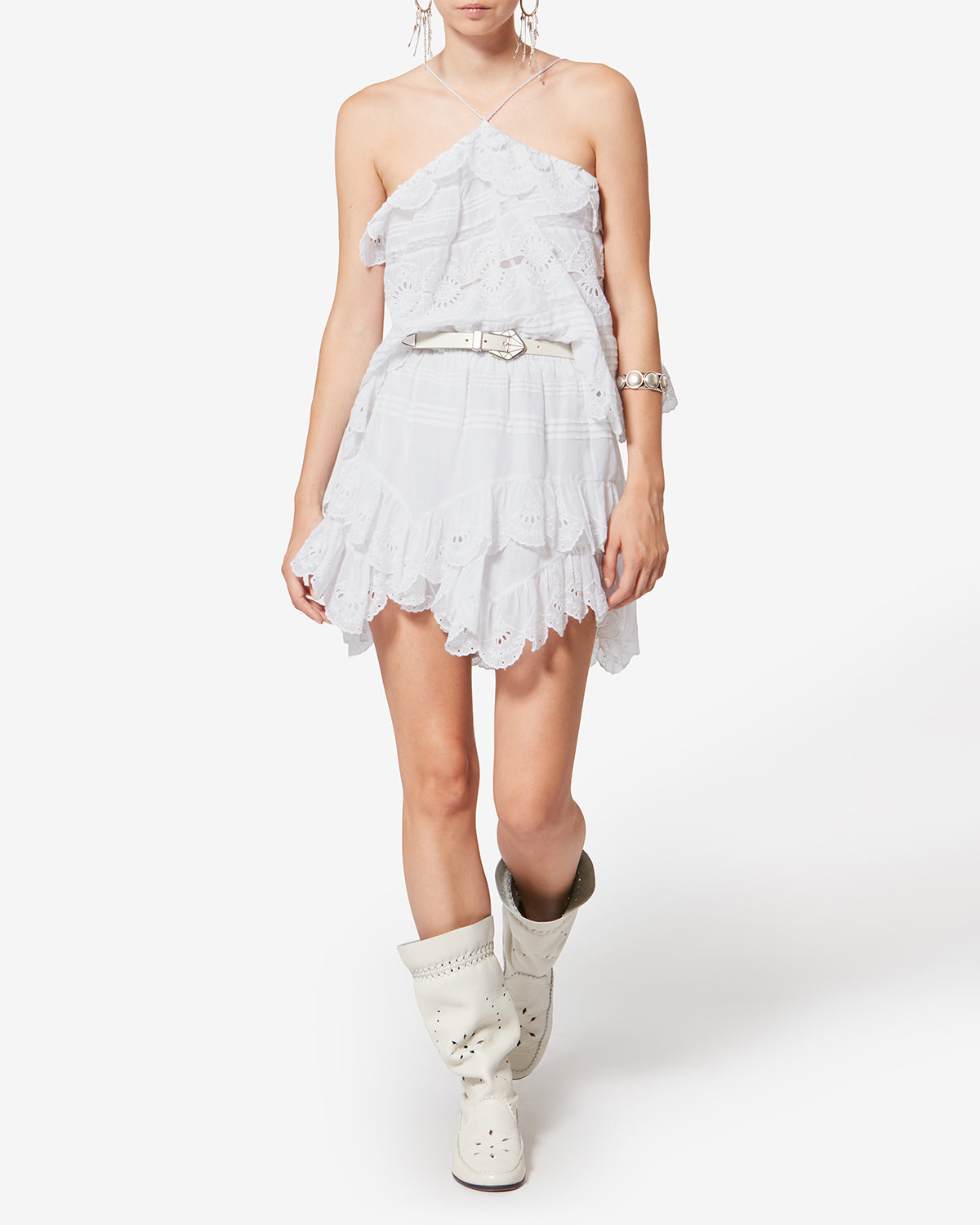PRISHA TOP Woman white | ISABEL MARANT Official online store