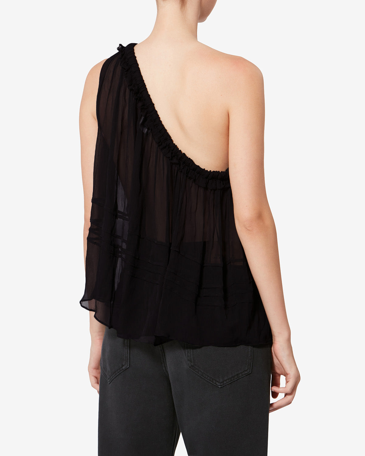 LOEVA TOP Woman black | ISABEL MARANT Official online store