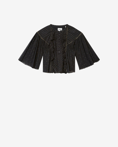 VEENIA TOP Woman black | ISABEL MARANT Official online store