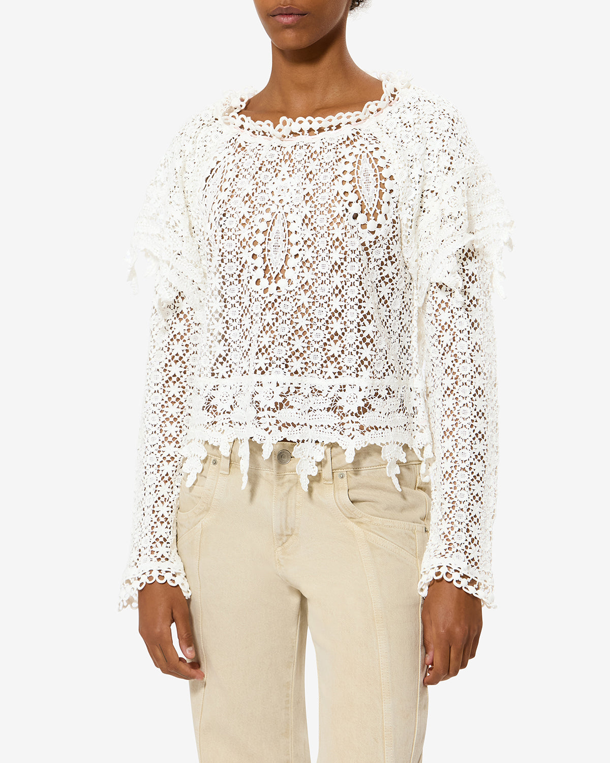 HYLIANA TOP Woman white | ISABEL MARANT Official online store