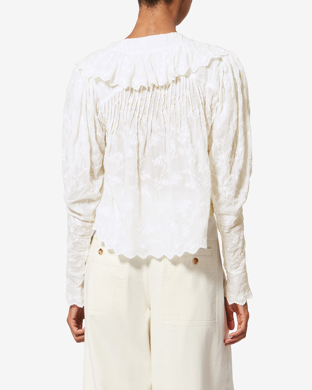isabel marant  花柄 ブラウス ISABEL MARANT Harmony floral-print satin-jacquard wrap mini shirt