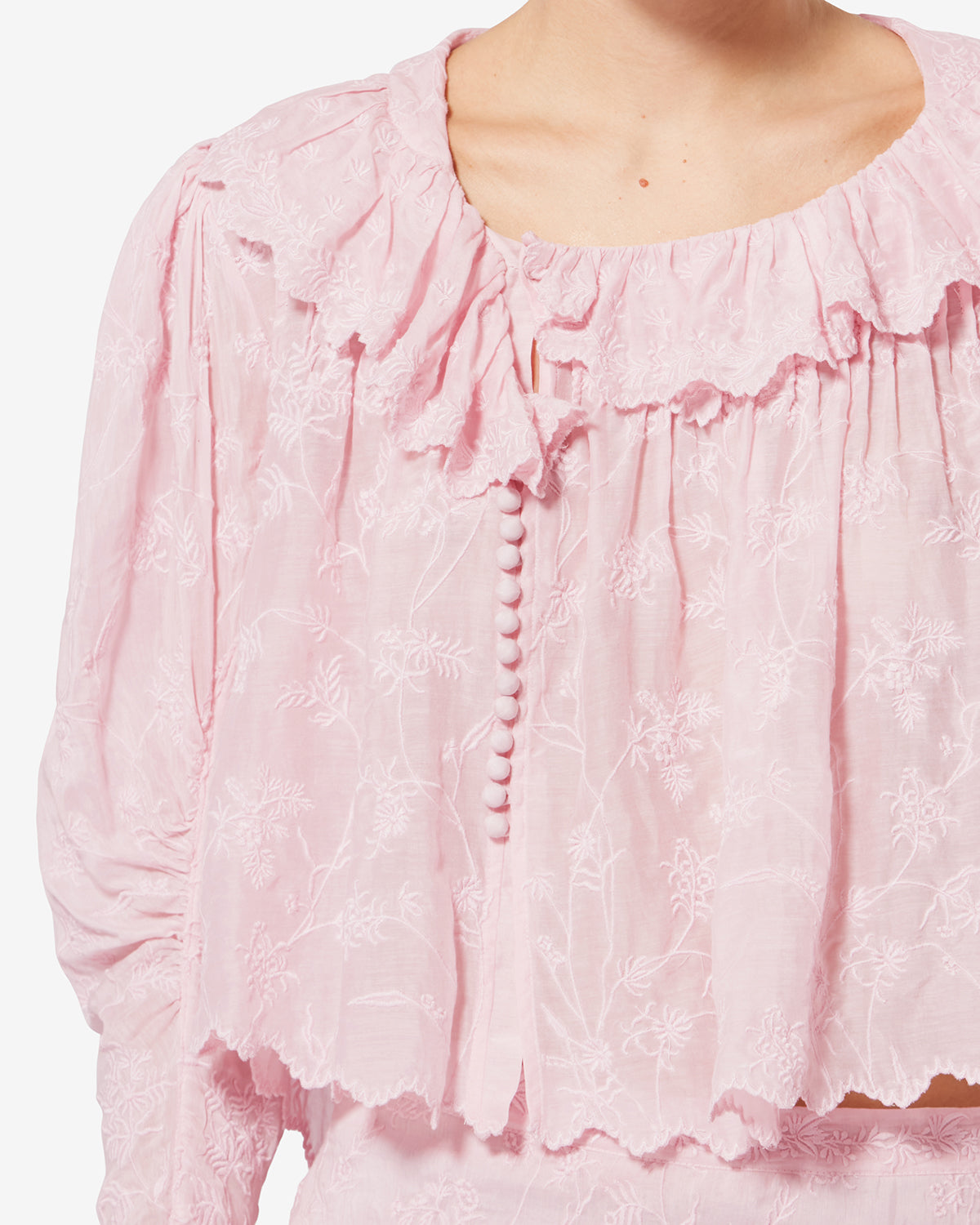 ZELLY TOP Woman pale pink | ISABEL MARANT Official online store