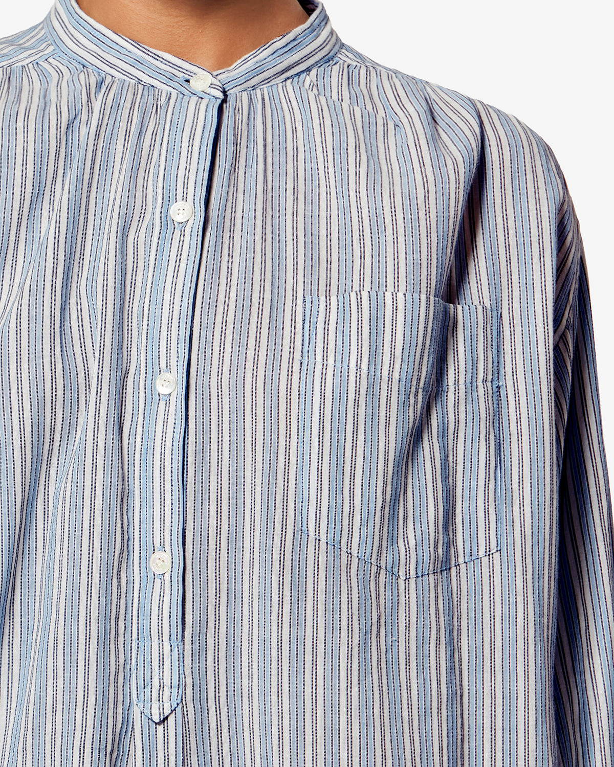 SAPHA TOP Woman blue | ISABEL MARANT Official online store