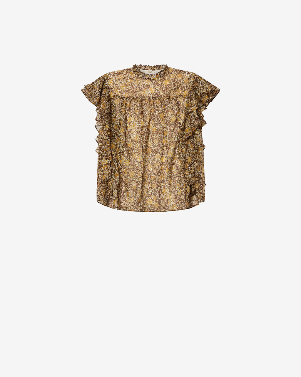 DALIYANE TOP Woman khaki | ISABEL MARANT Official online store display picture 3