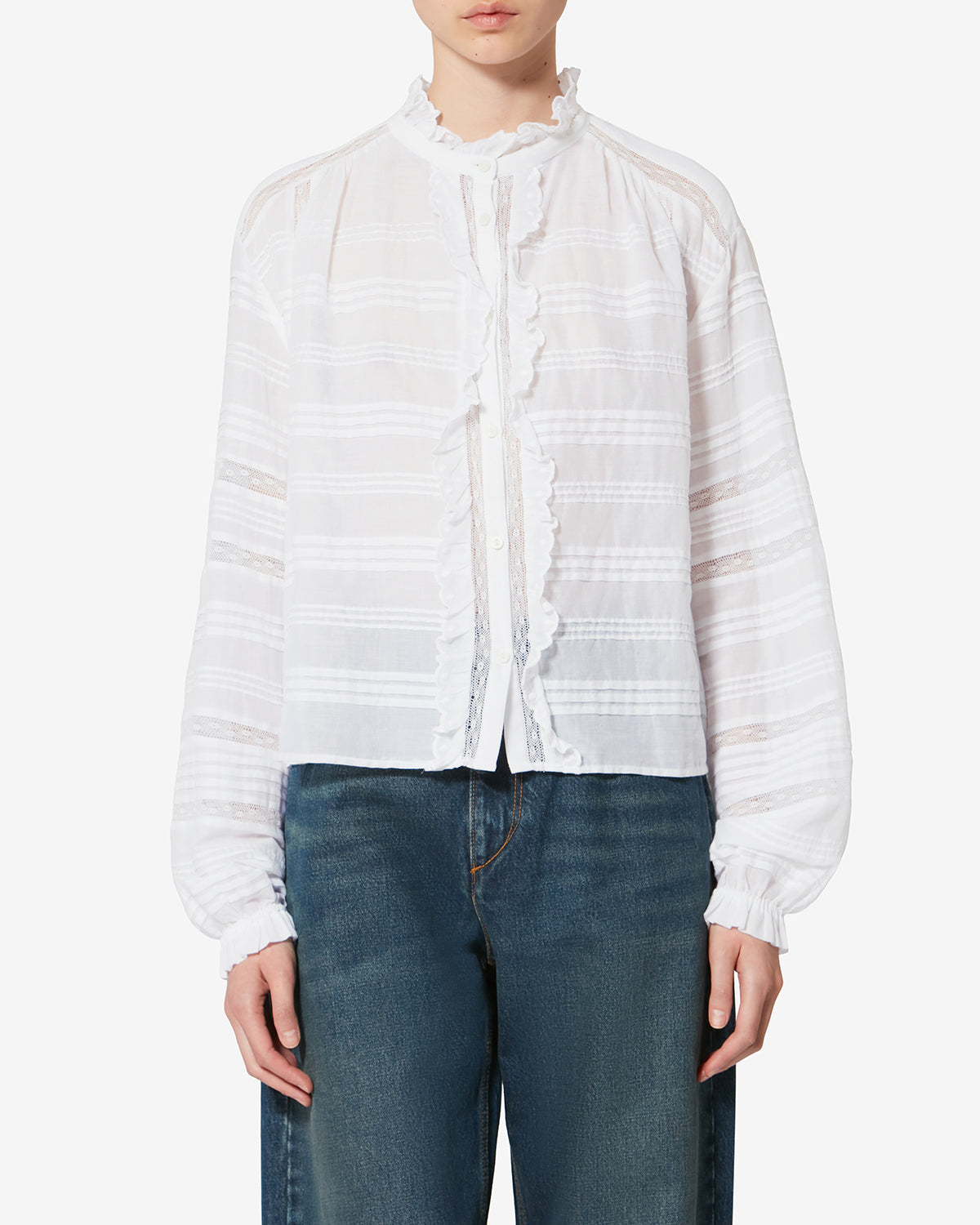 PELINE TOP Woman white | ISABEL MARANT Official online store