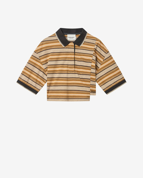 ISALYNE TOP Woman beige-khaki | ISABEL MARANT Official online store