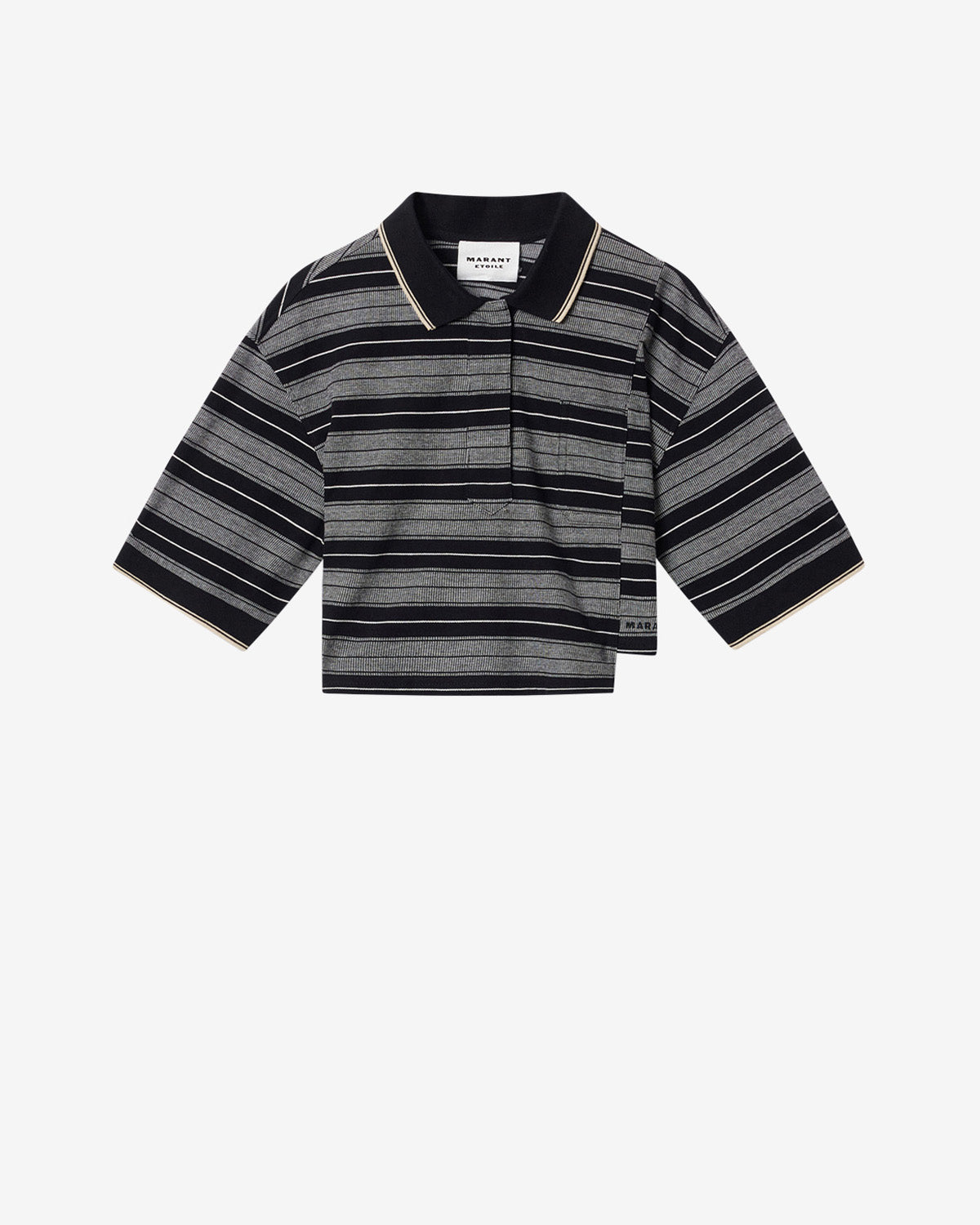 isabel marant シルク カットソー Zewel T-Shirt Woman white-light gold | ISABEL MARANT Official