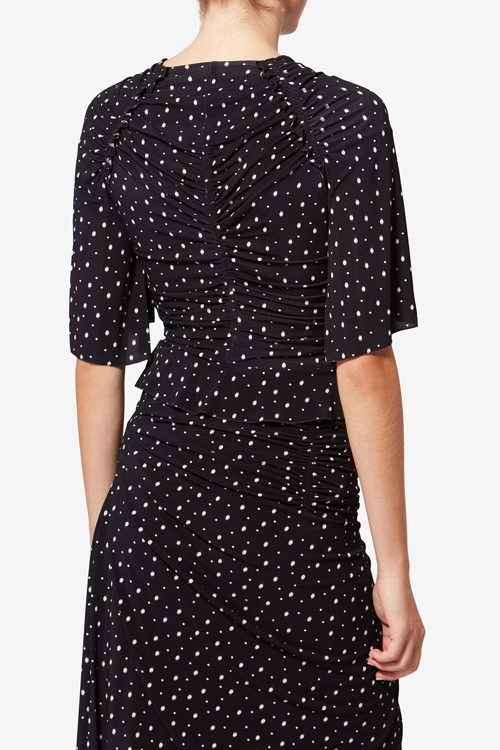 Garla 상의/탑 - Black and ecru - Woman - 5