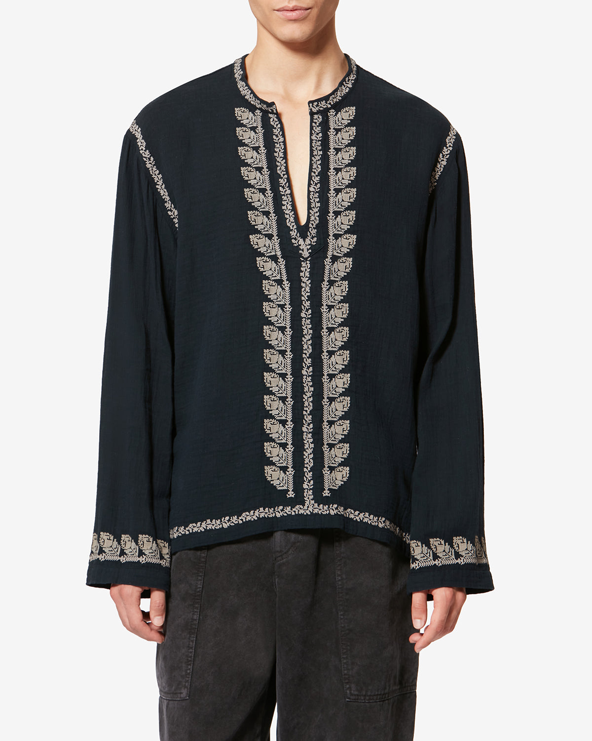 CIZALIE TOP Man black | ISABEL MARANT Official online store