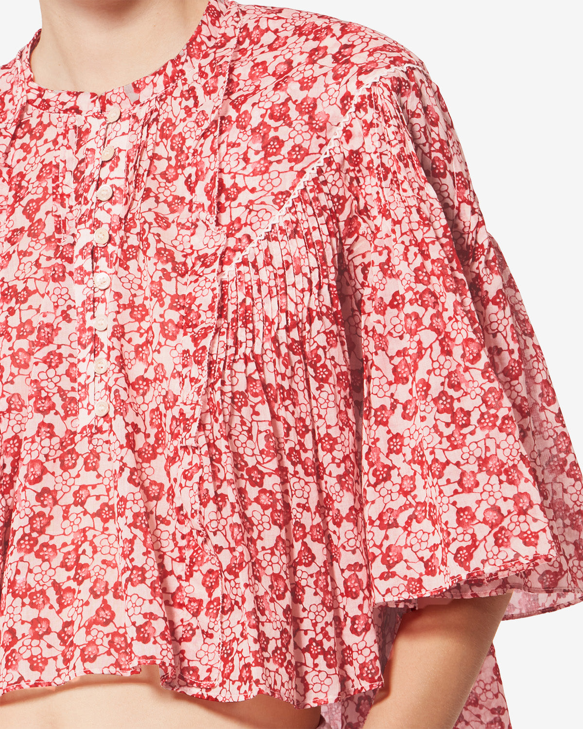 VEELIA TOP Woman red | ISABEL MARANT Official online store