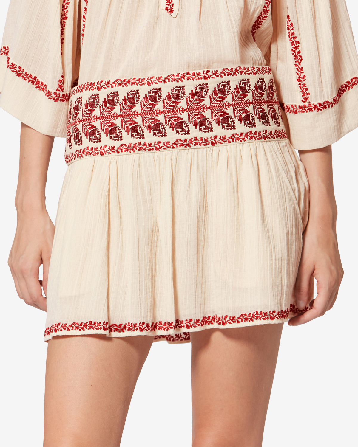 PICADILIA SKIRT Woman beige-red | ISABEL MARANT Official online store