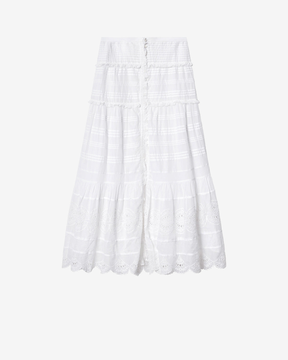 Eaphi WAVE LINE COCOON SKIRT アイボリー サイズ2 PAOLINE SKIRT Woman white | ISABEL MARANT Official online store