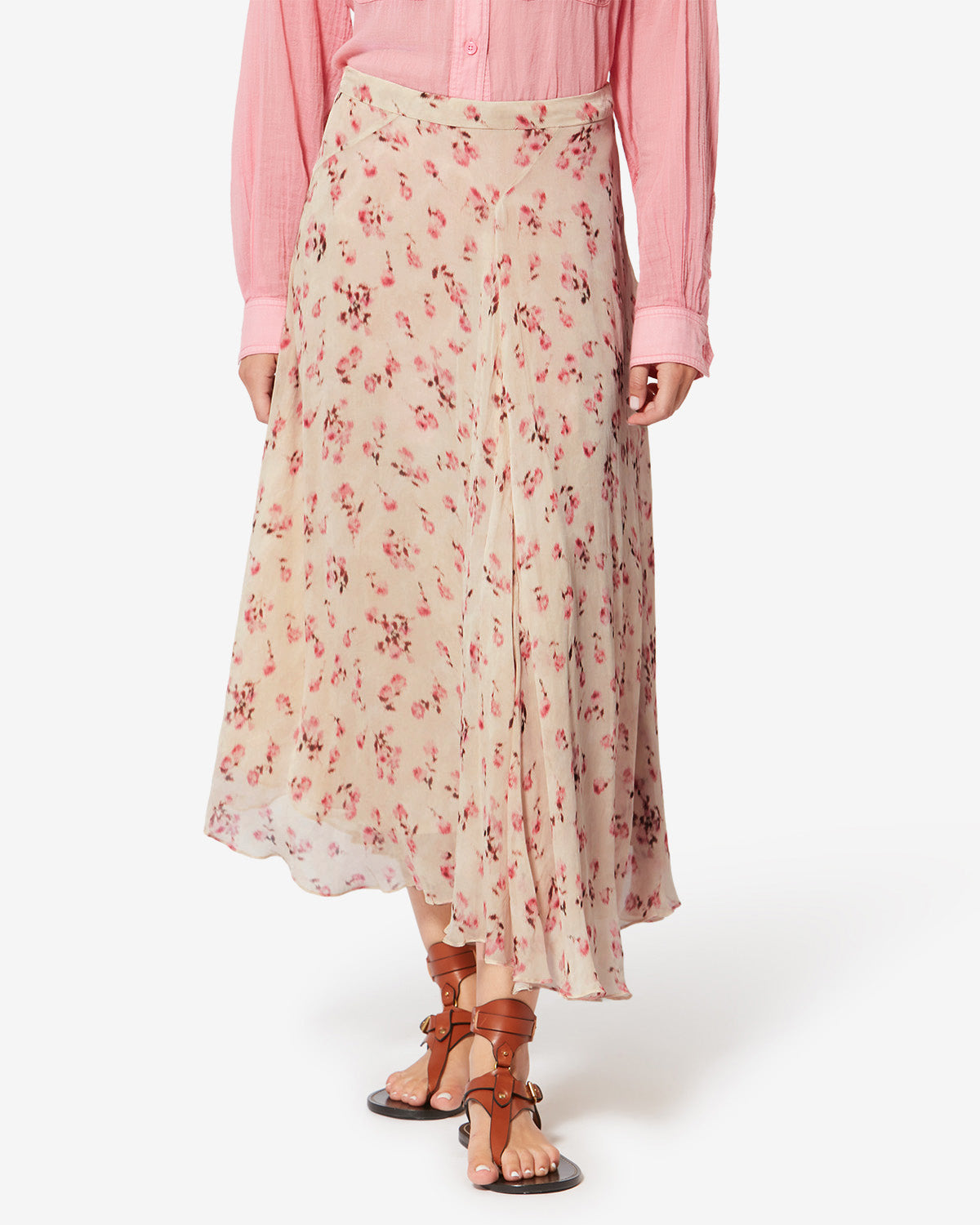 Lycia muslin skirt - Beige - Woman - 3