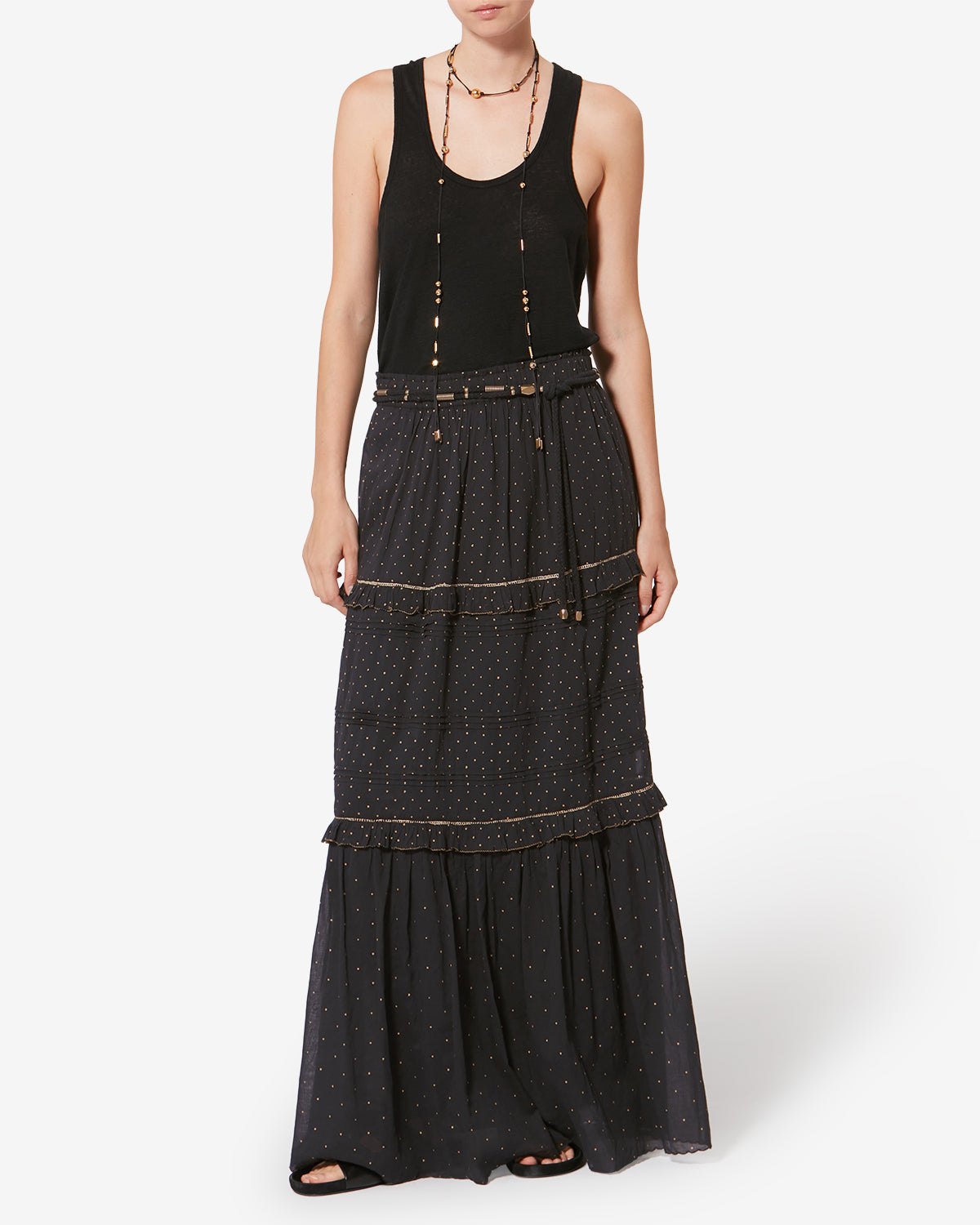 VOLODIA SKIRT Woman black | ISABEL MARANT Official online store