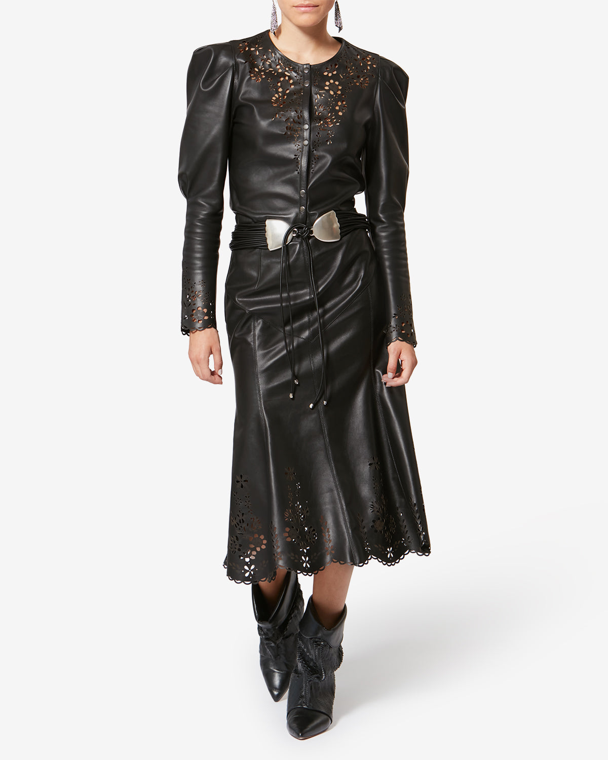 NISIA SKIRT Woman black | ISABEL MARANT Official online store