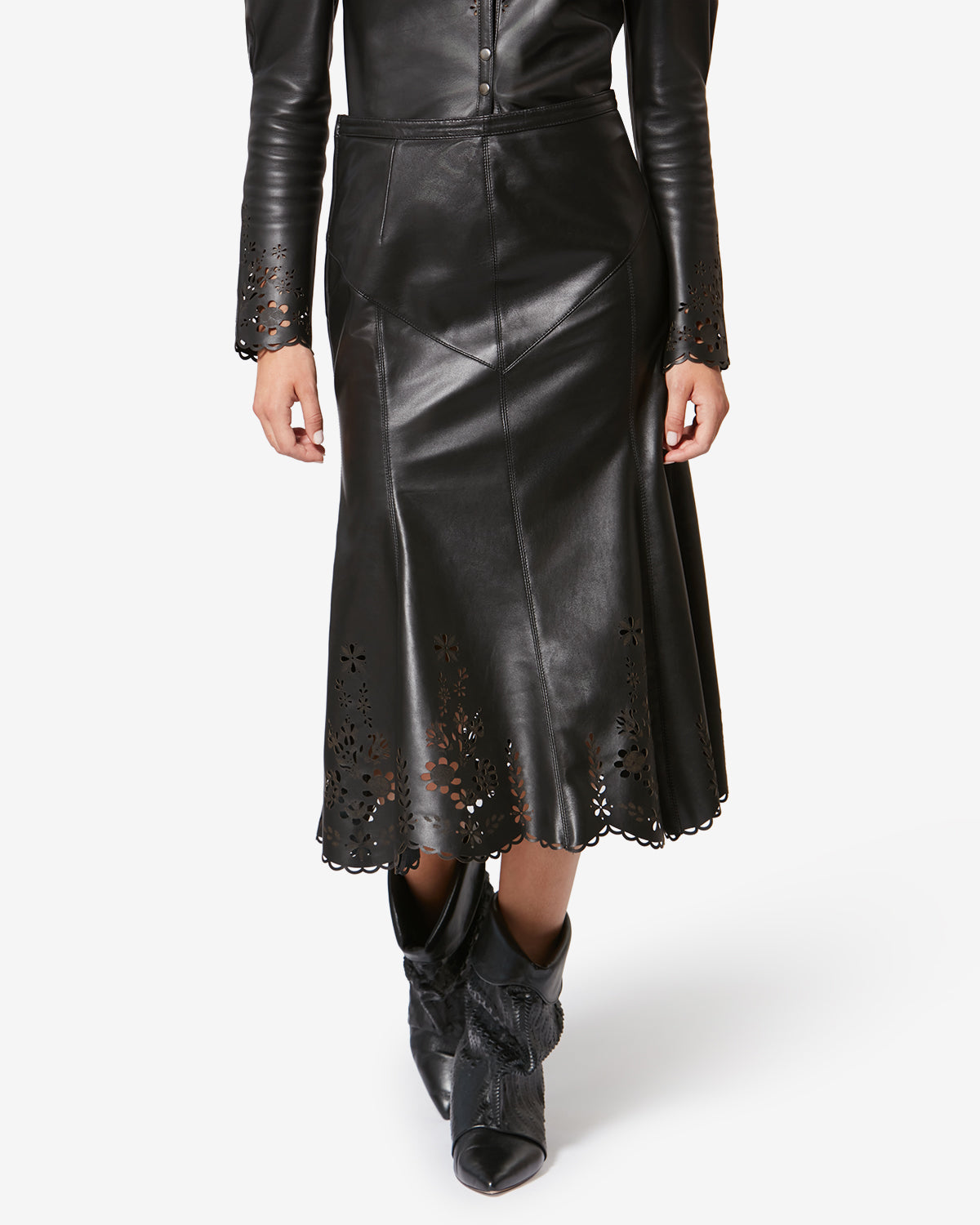 NISIA SKIRT Woman black | ISABEL MARANT Official online store