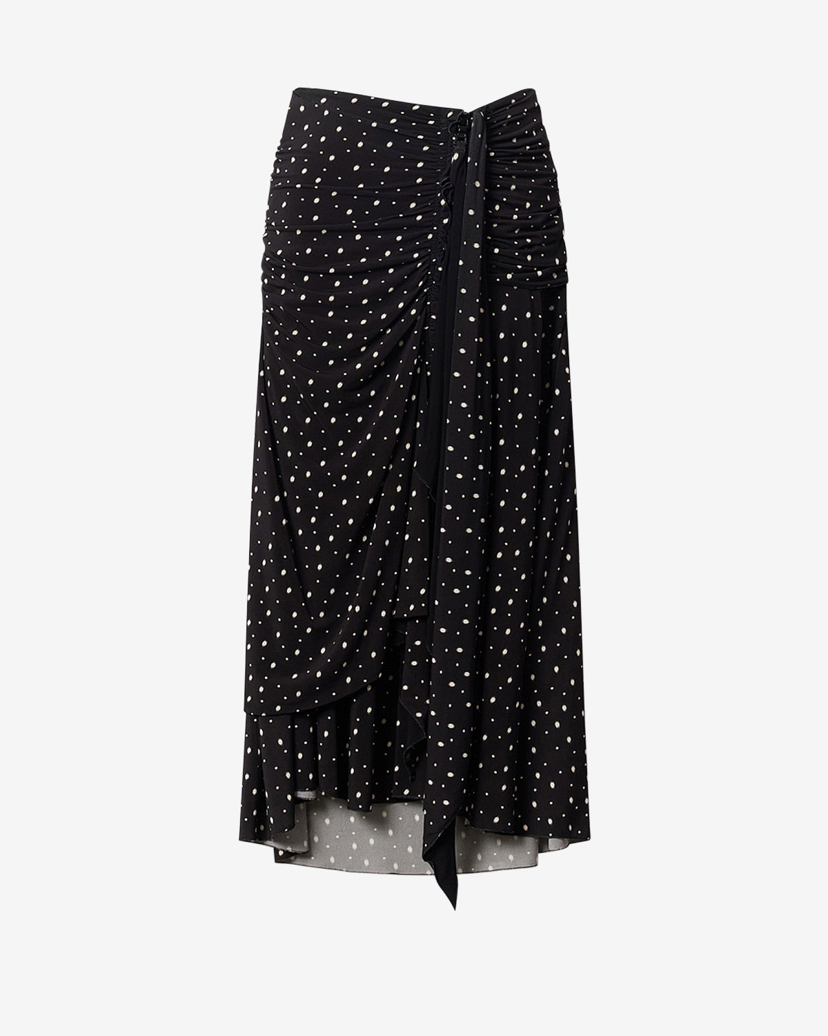 Falda midi gyelle - Black and ecru - Woman - 5