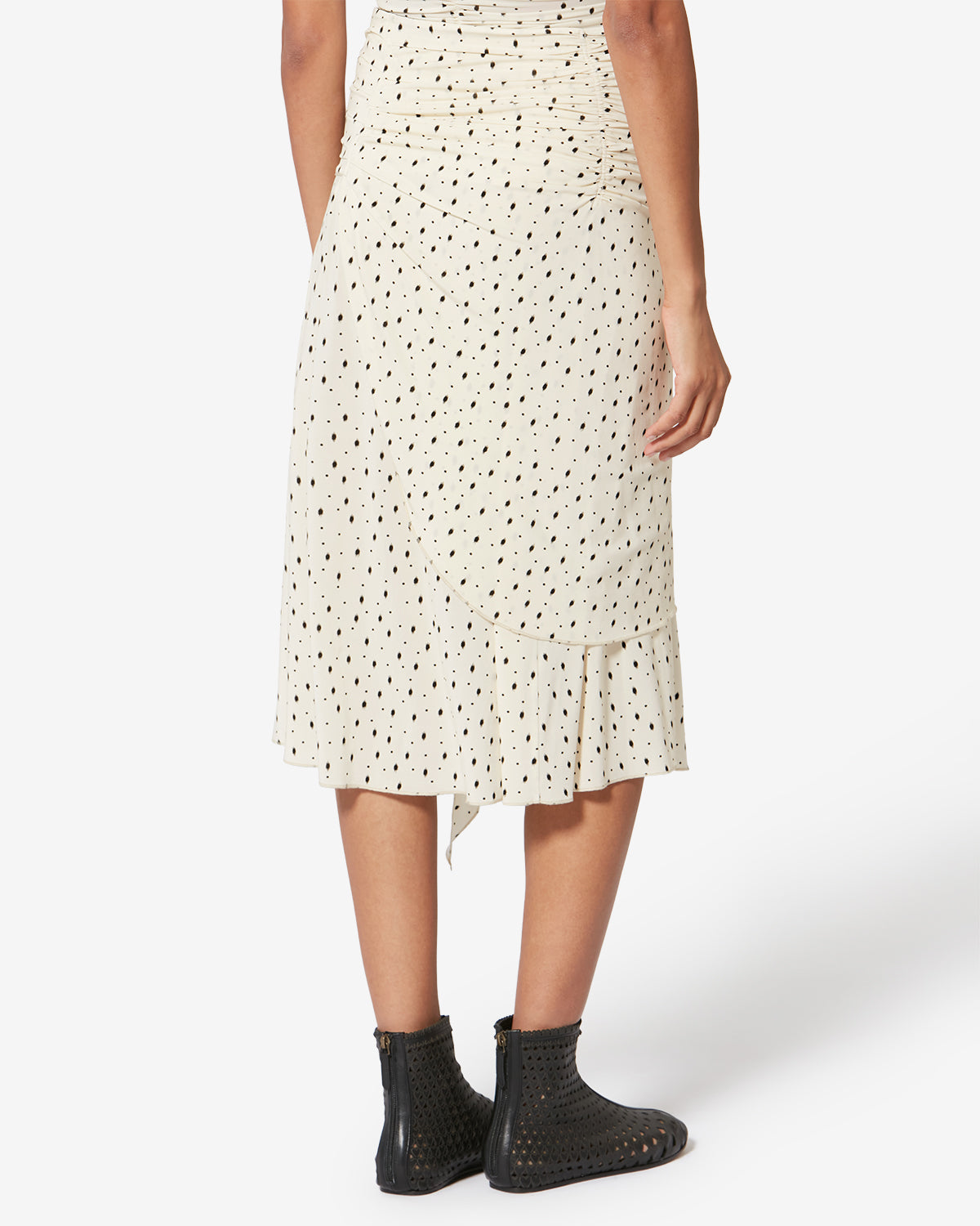 GYELLE SKIRT Woman ecru and black | ISABEL MARANT Official online