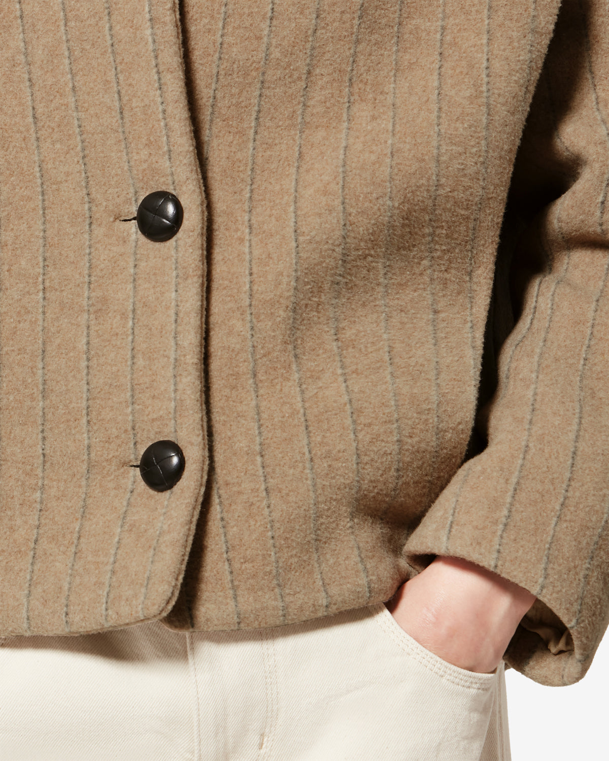 Wollmantel dyogo-ga - Taupe - Woman - 2