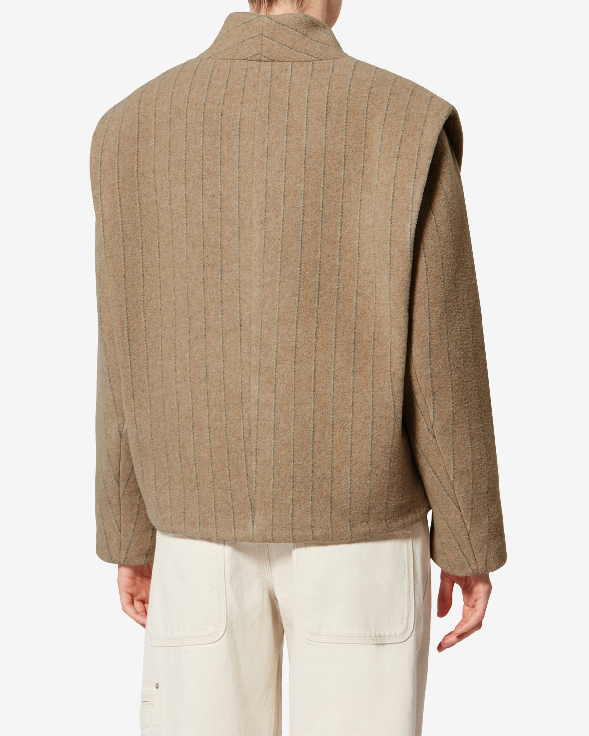 Wollmantel dyogo-ga - Taupe - Woman - 4