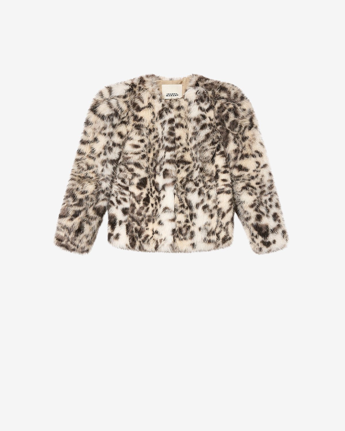 BAHRIA COAT Woman ecru and black | ISABEL MARANT Official online store