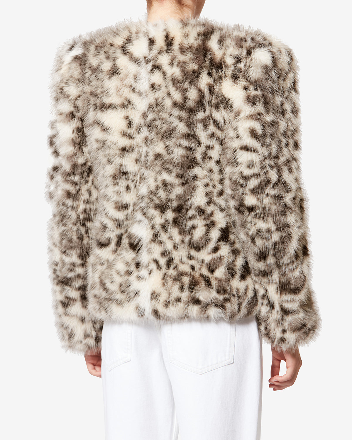 BAHRIA COAT Woman ecru and black | ISABEL MARANT Official online store