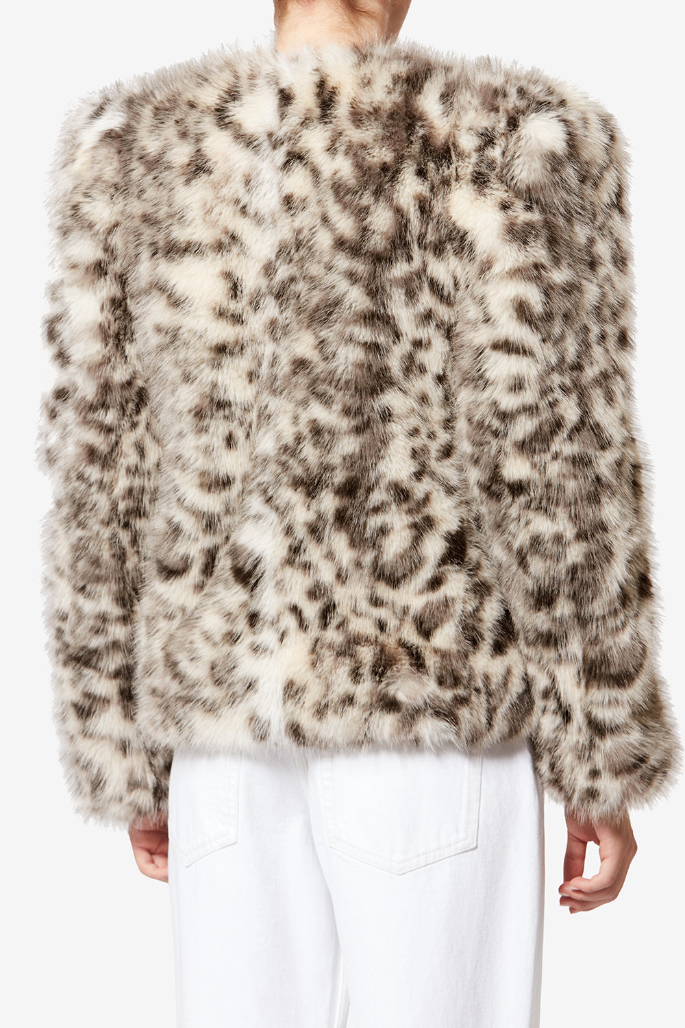 Teddy de piel sintética moteada bahria - Ecru and black - Woman - 5