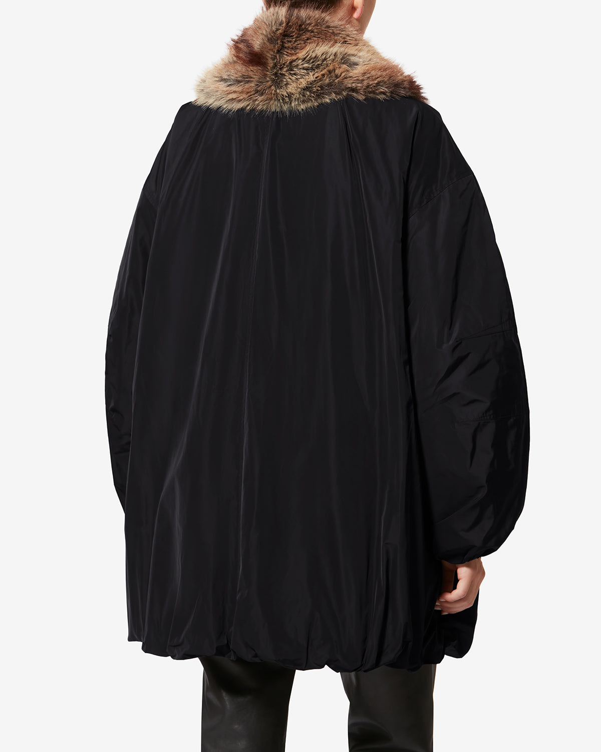 Cardine parka with faux fur lining - Black - Woman - 4