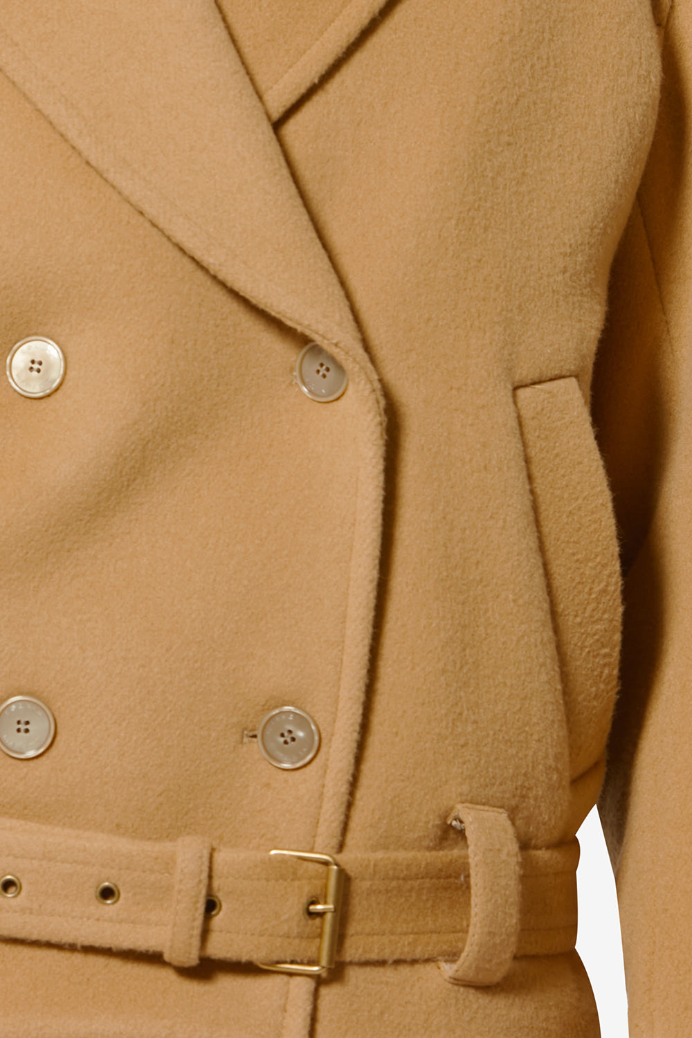 Warna men's short virgin wool and cashmere coat - Camel - Woman - 3