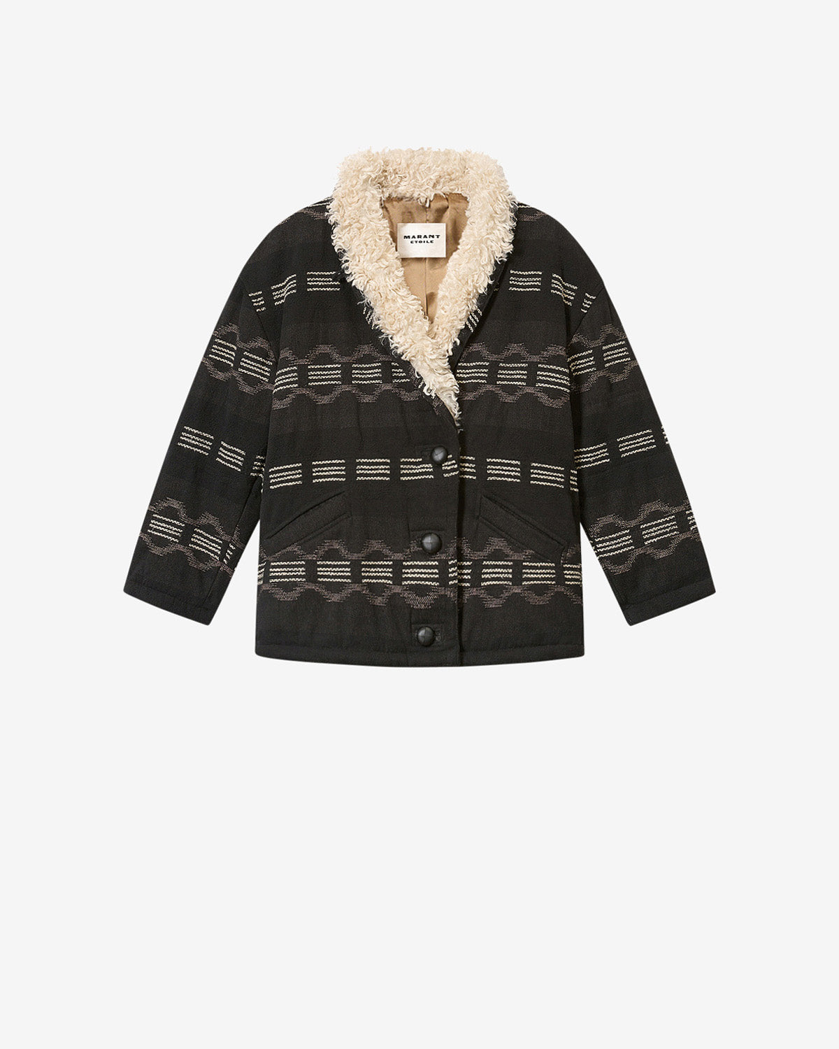 QAYLA COAT Woman black | ISABEL MARANT Official online store