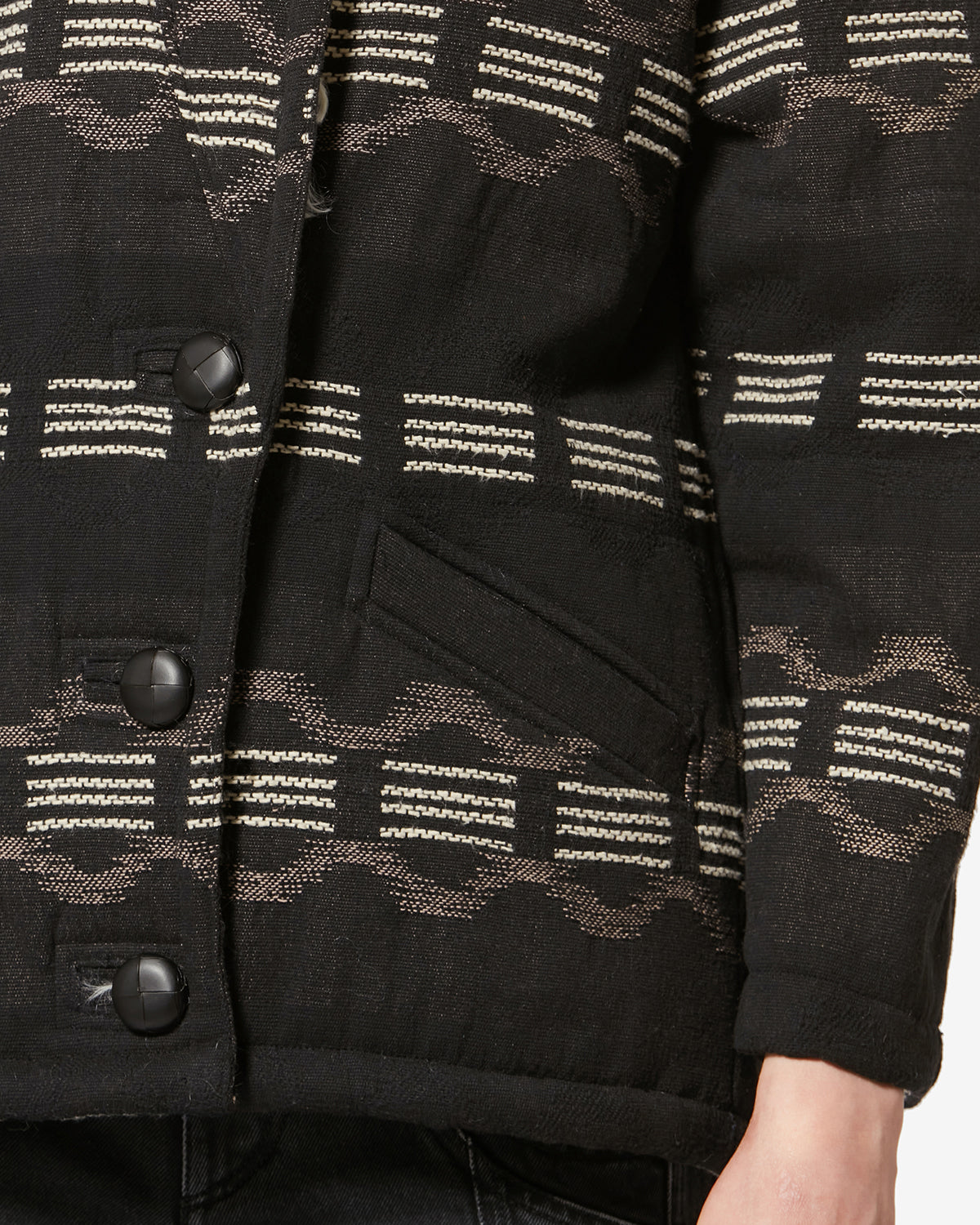 QAYLA COAT Woman black | ISABEL MARANT Official online store