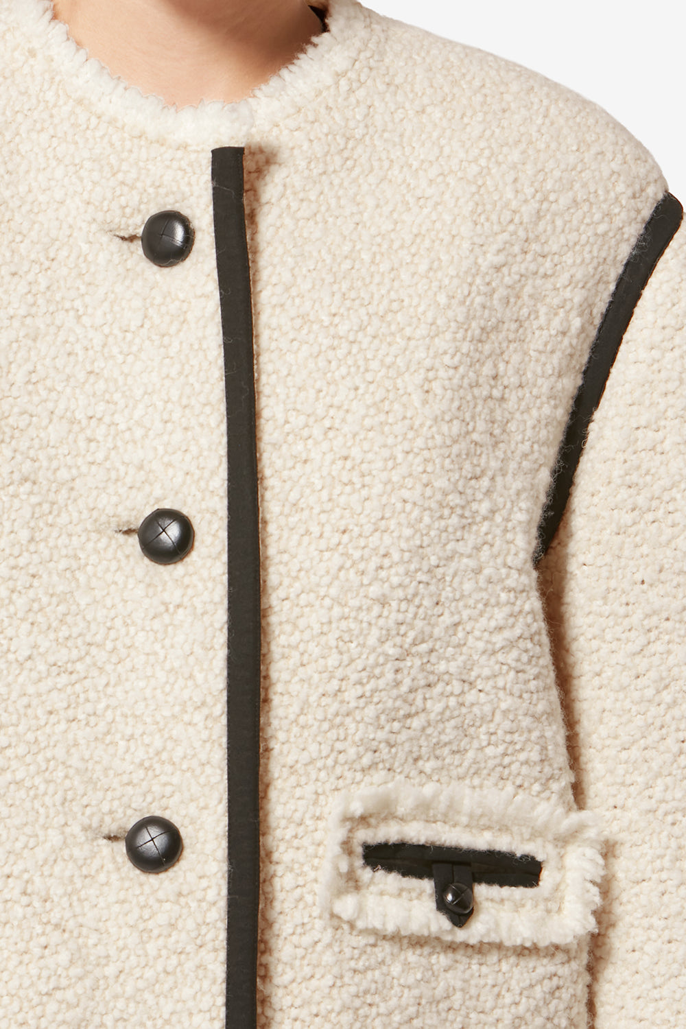 Maylin wool bouclé tweed jacket - Ecru - Woman - 3