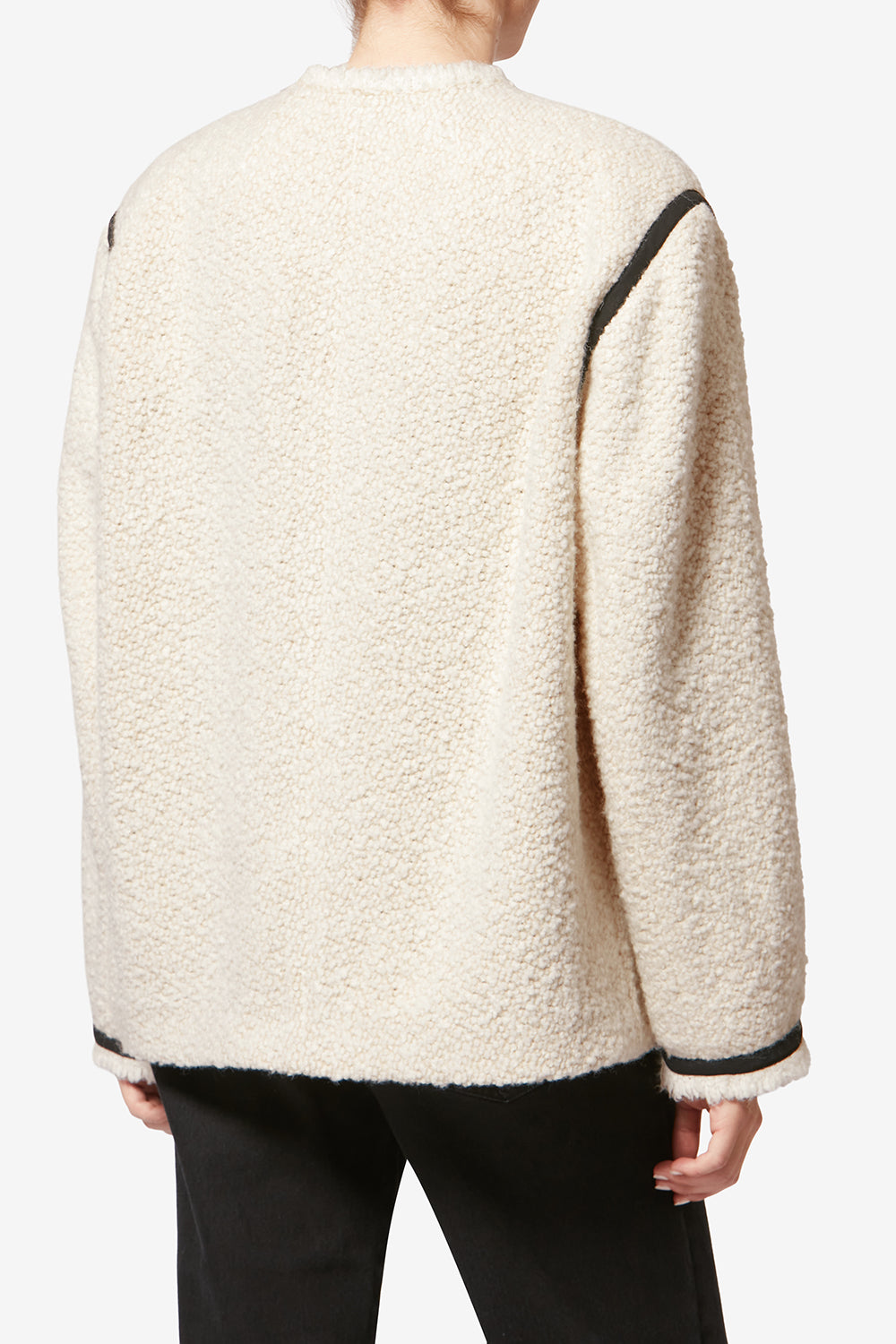 Maylin wool bouclé tweed jacket - Ecru - Woman - 5