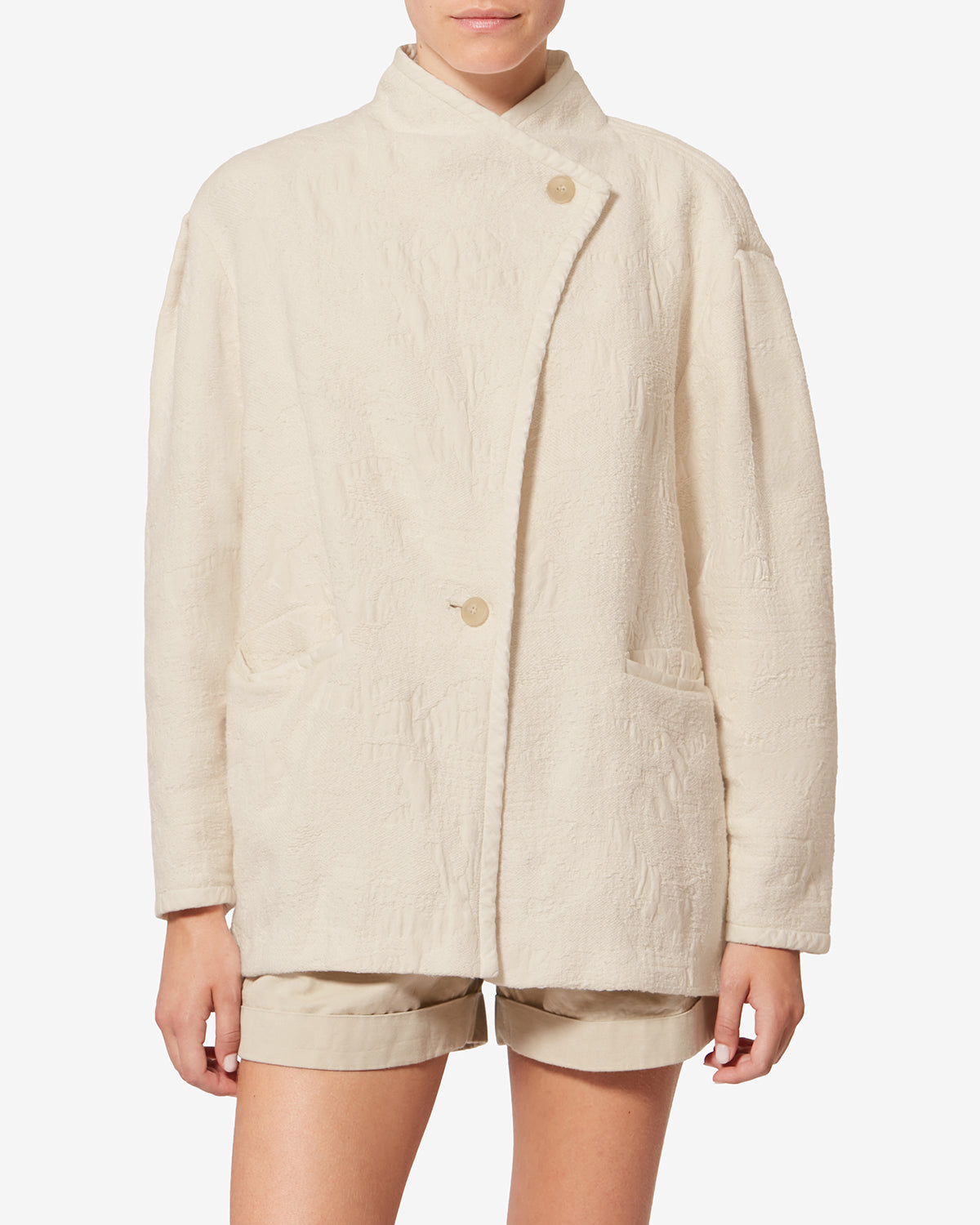 UADIE COAT Woman ecru | ISABEL MARANT Official online store