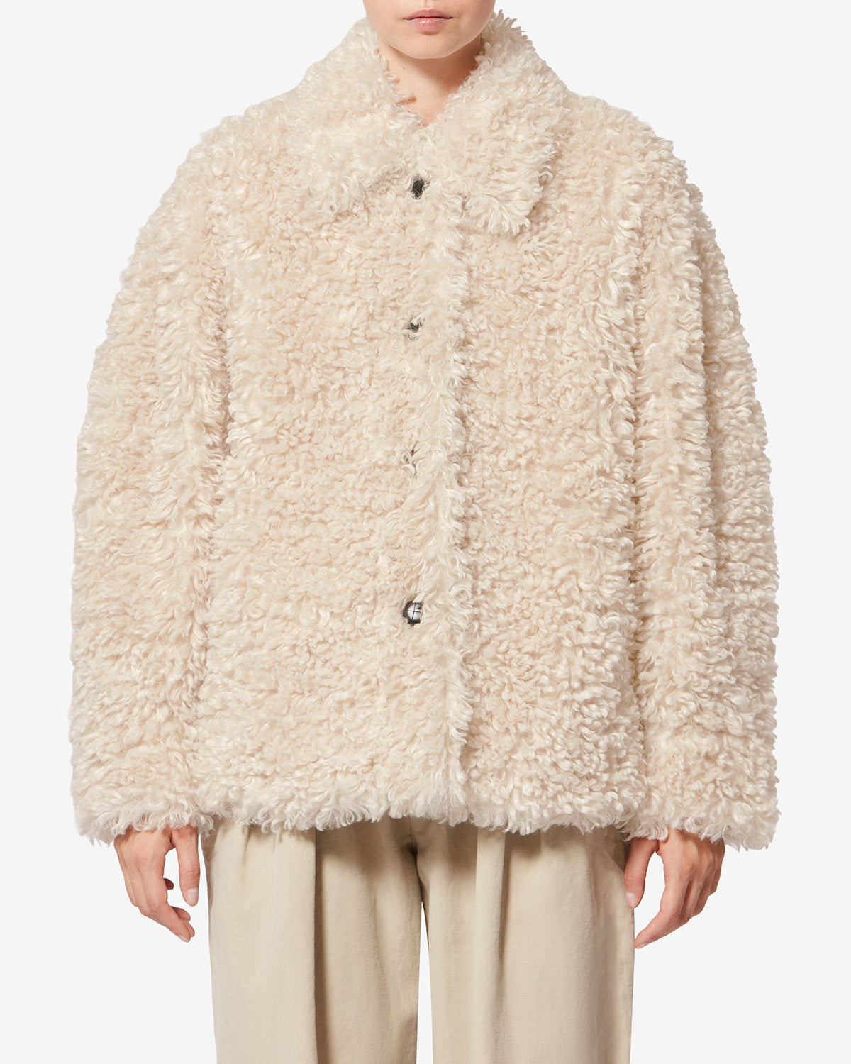 TARVEY COAT Woman ecru | ISABEL MARANT Official online store