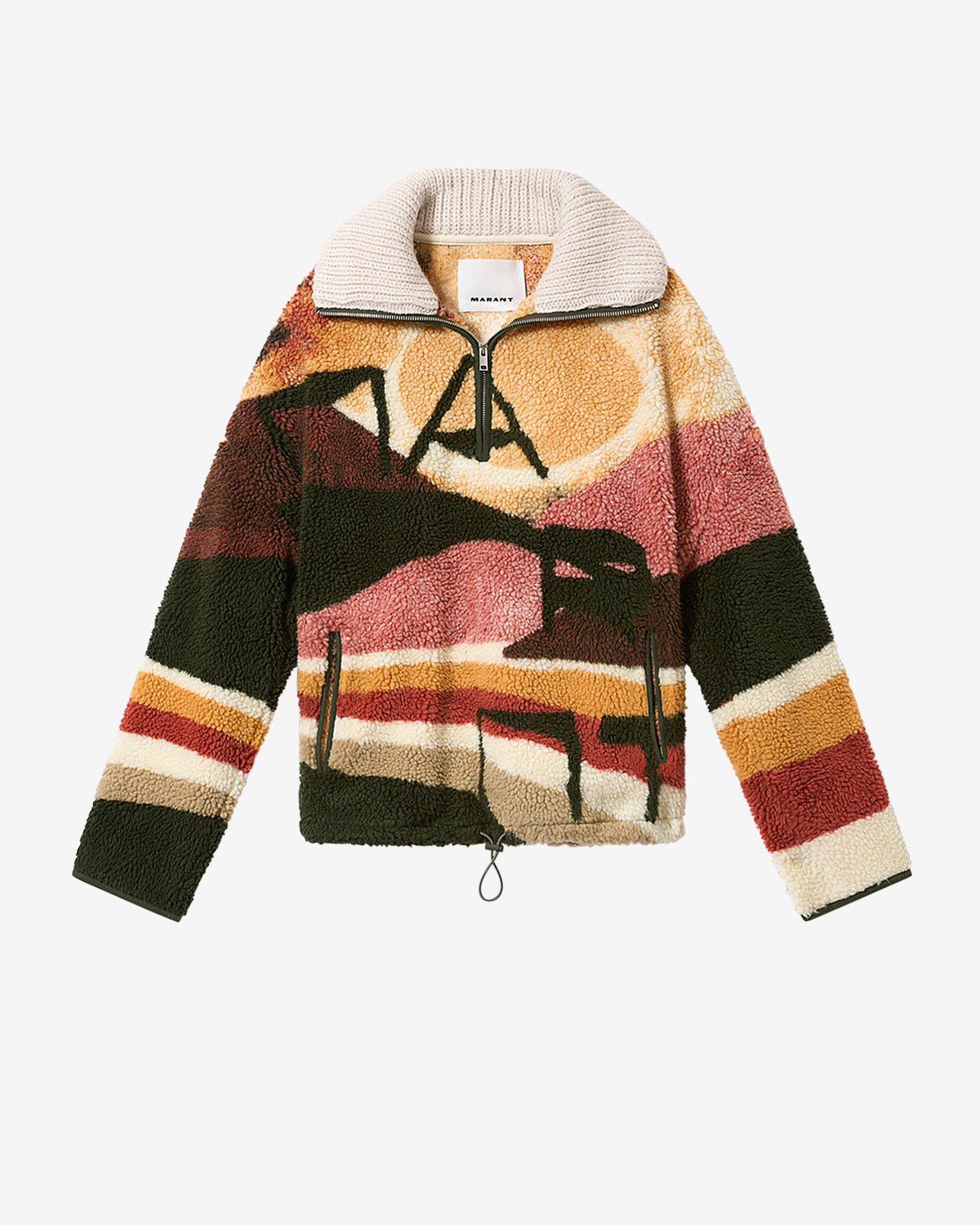 Marley desert print fleece jacket - Multicolor - Man - 5