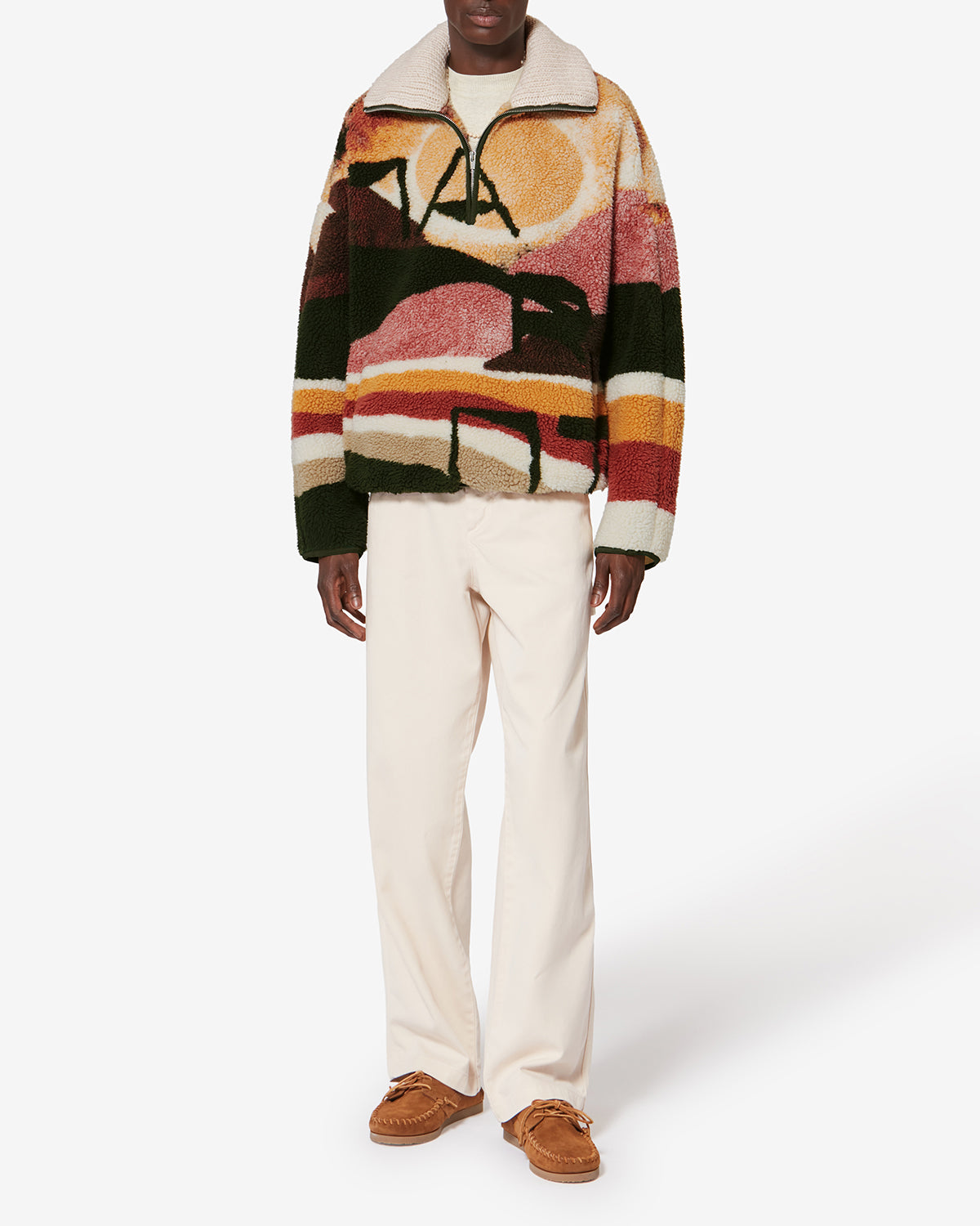 Marley desert print fleece jacket - Multicolor - Man - 1