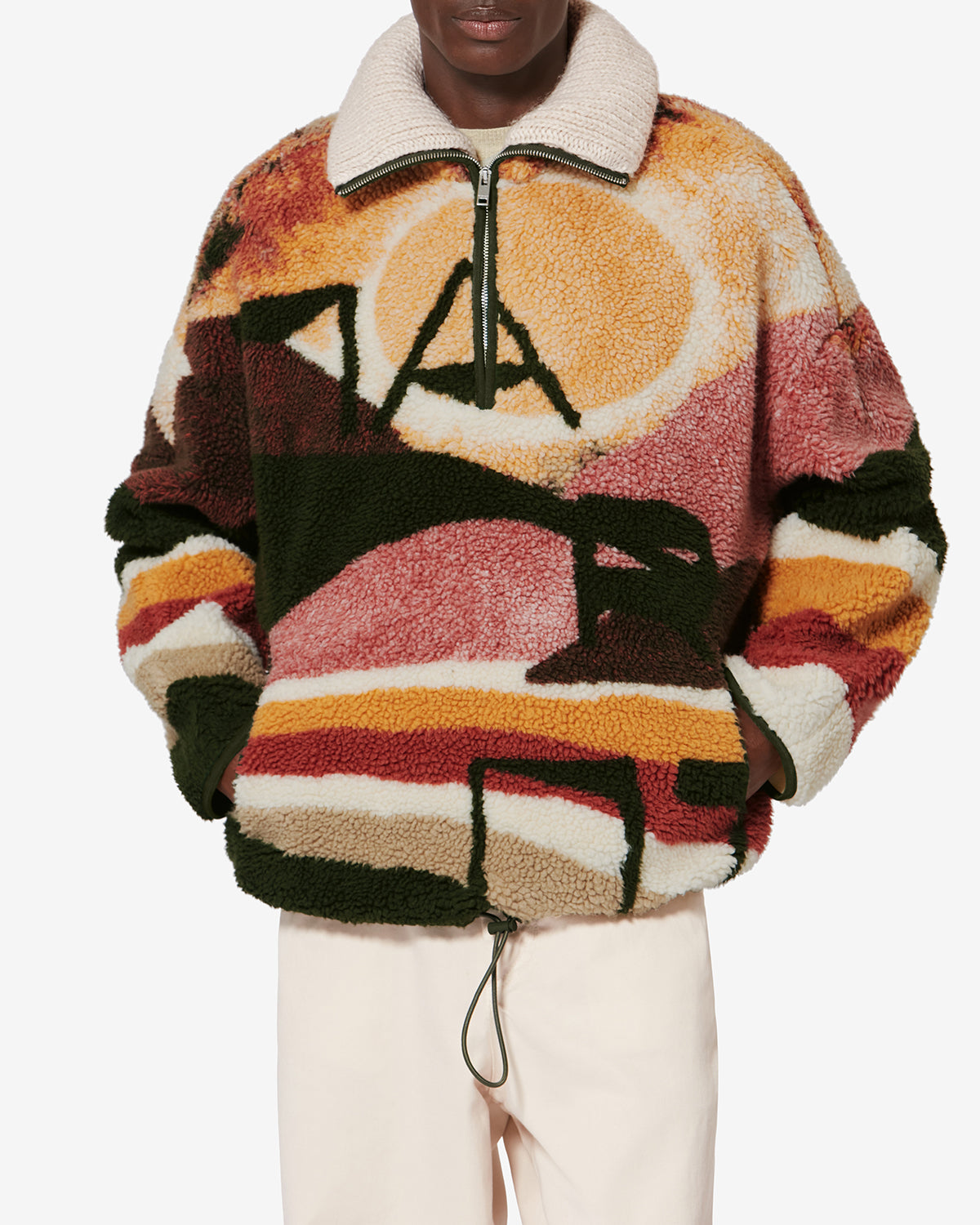 Marley desert print fleece jacket - Multicolor - Man - 3