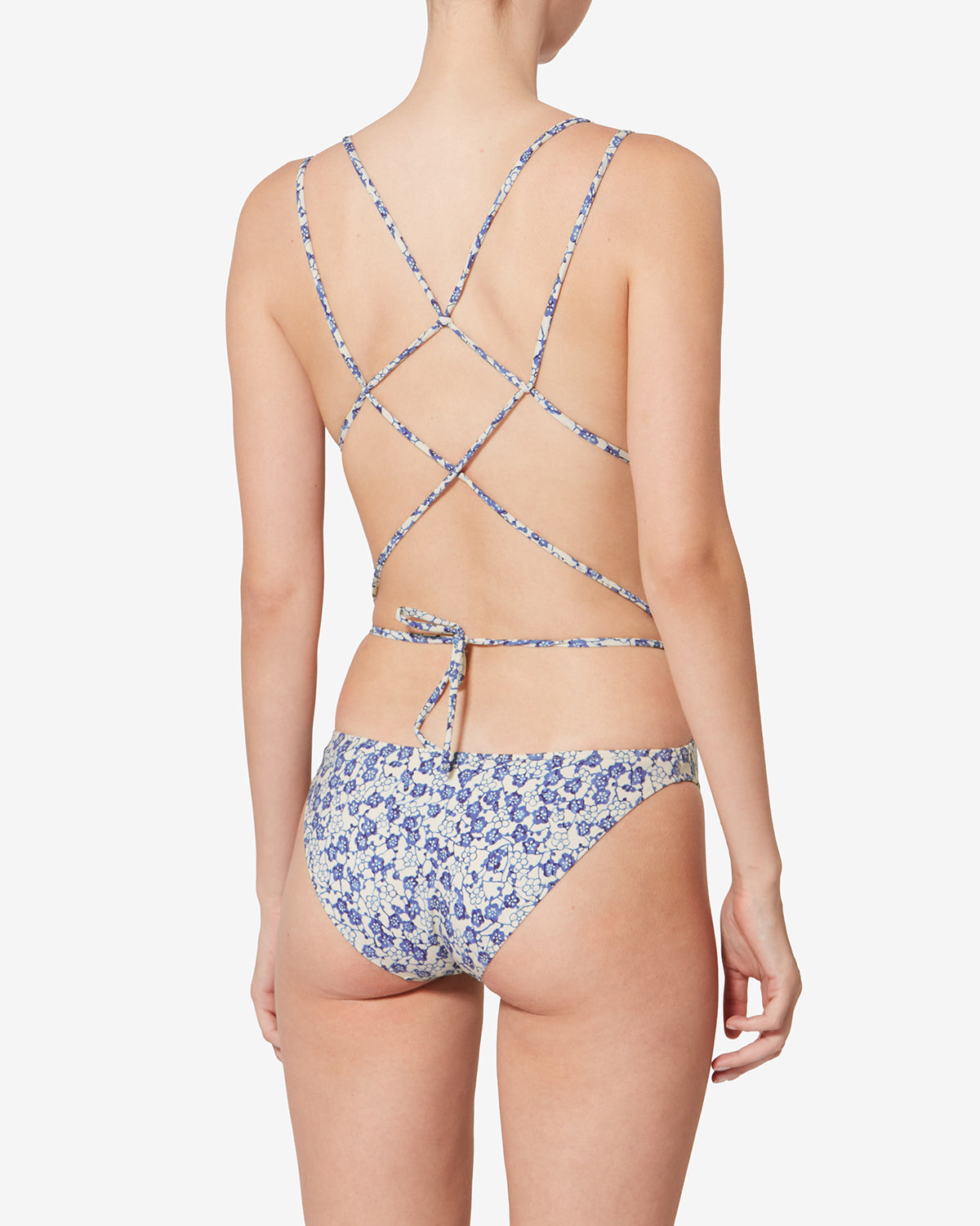 TENISIA SWIMSUIT Woman blue | ISABEL MARANT Official online store