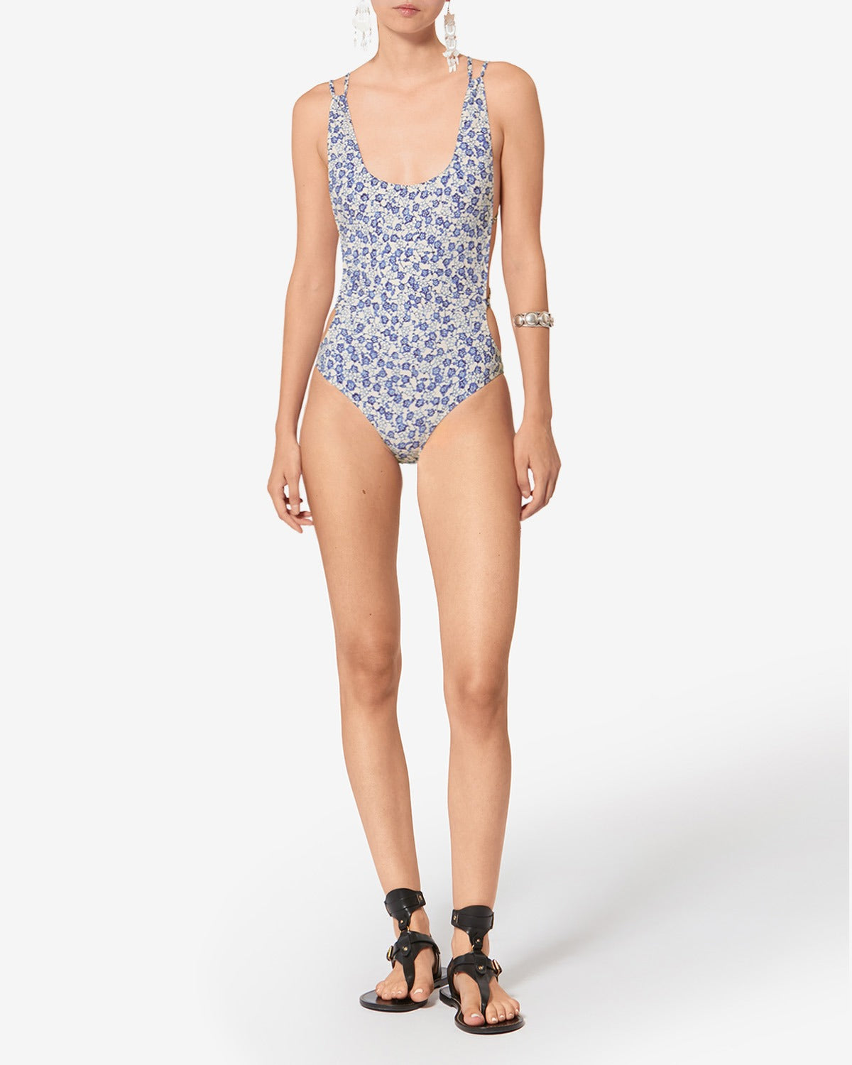TENISIA SWIMSUIT Woman blue | ISABEL MARANT Official online store