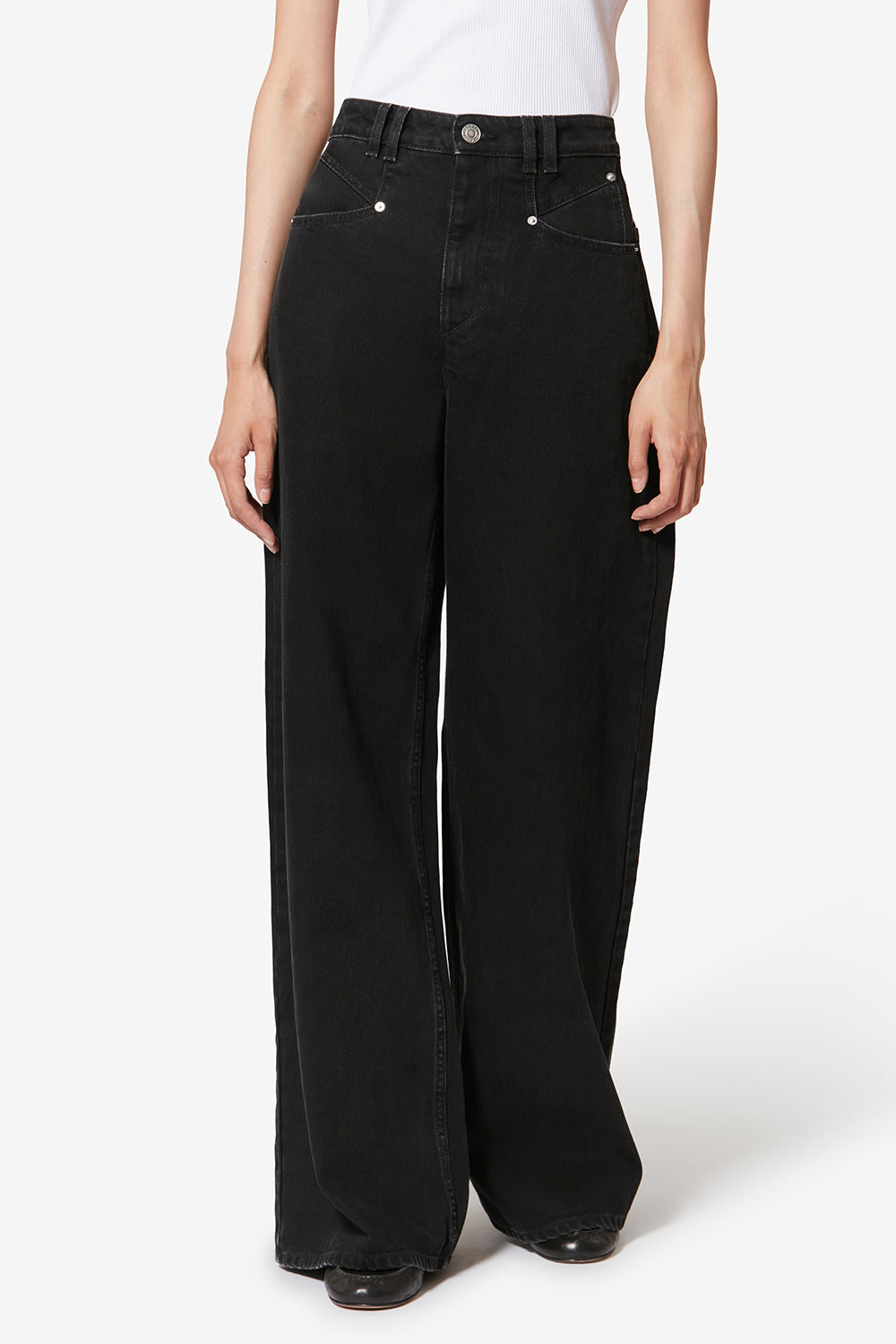 Lemony cotton pants - Black - Woman - 4