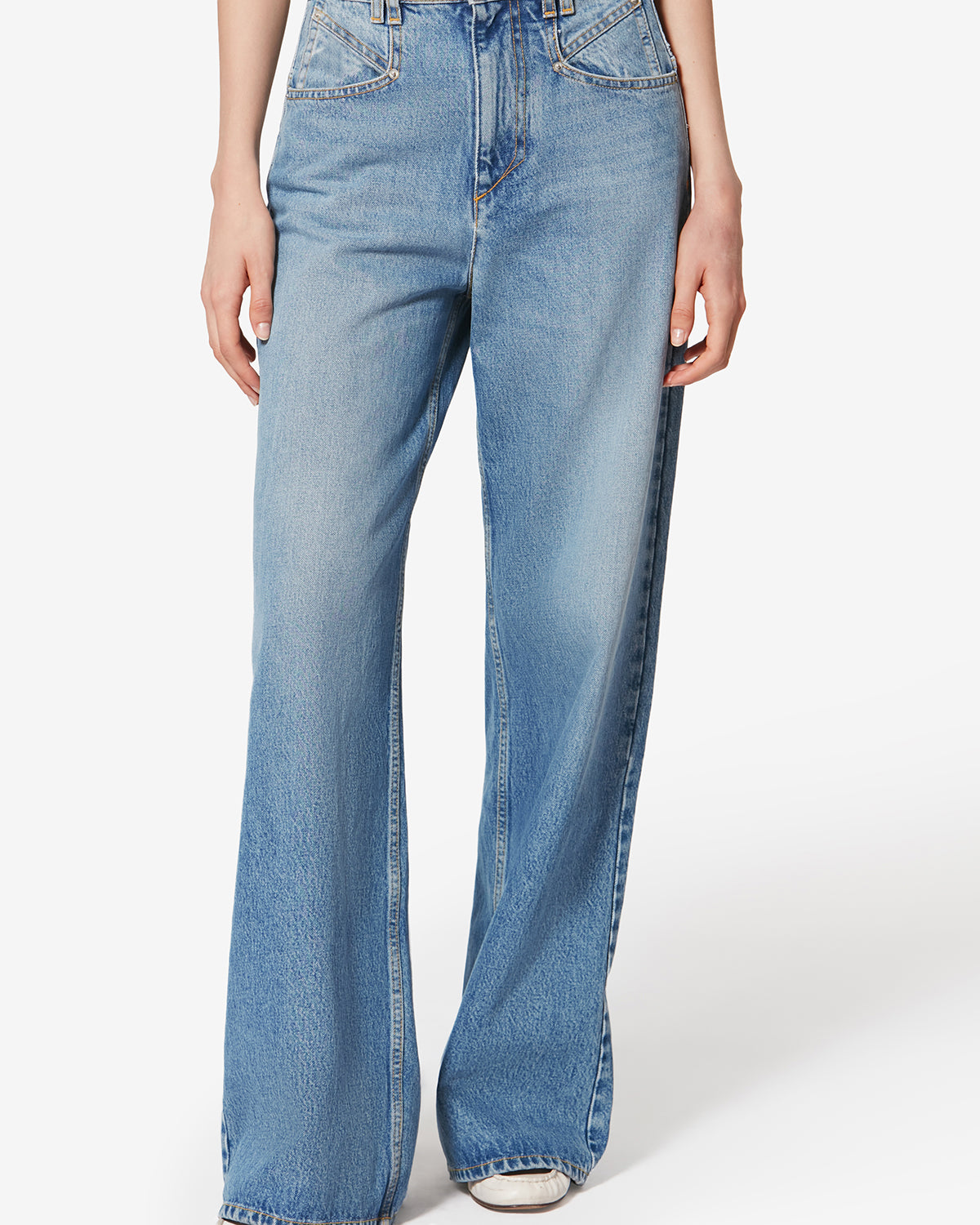 LEMONY PANTS Woman light blue | ISABEL MARANT Official online store