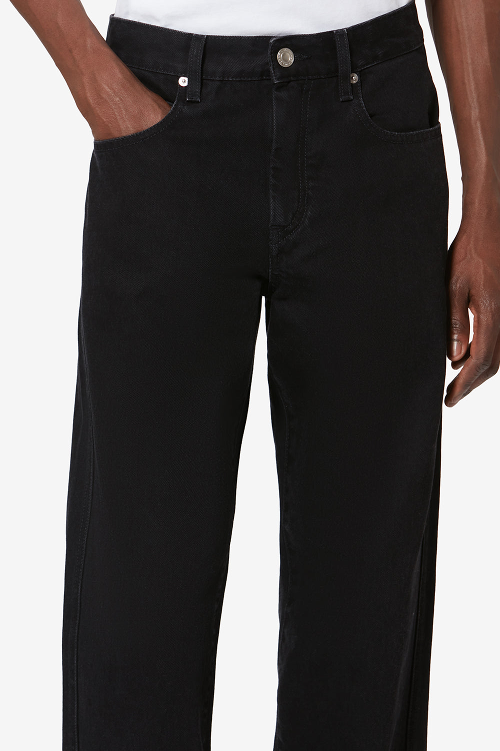 Jean 5 poches en denim lewys - Noir délavé - Man - 3