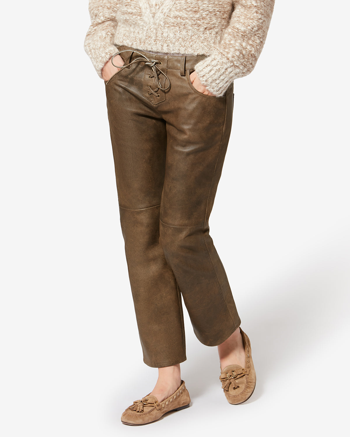 VANEL PANTS Woman Vintage Brown | ISABEL MARANT Official online store